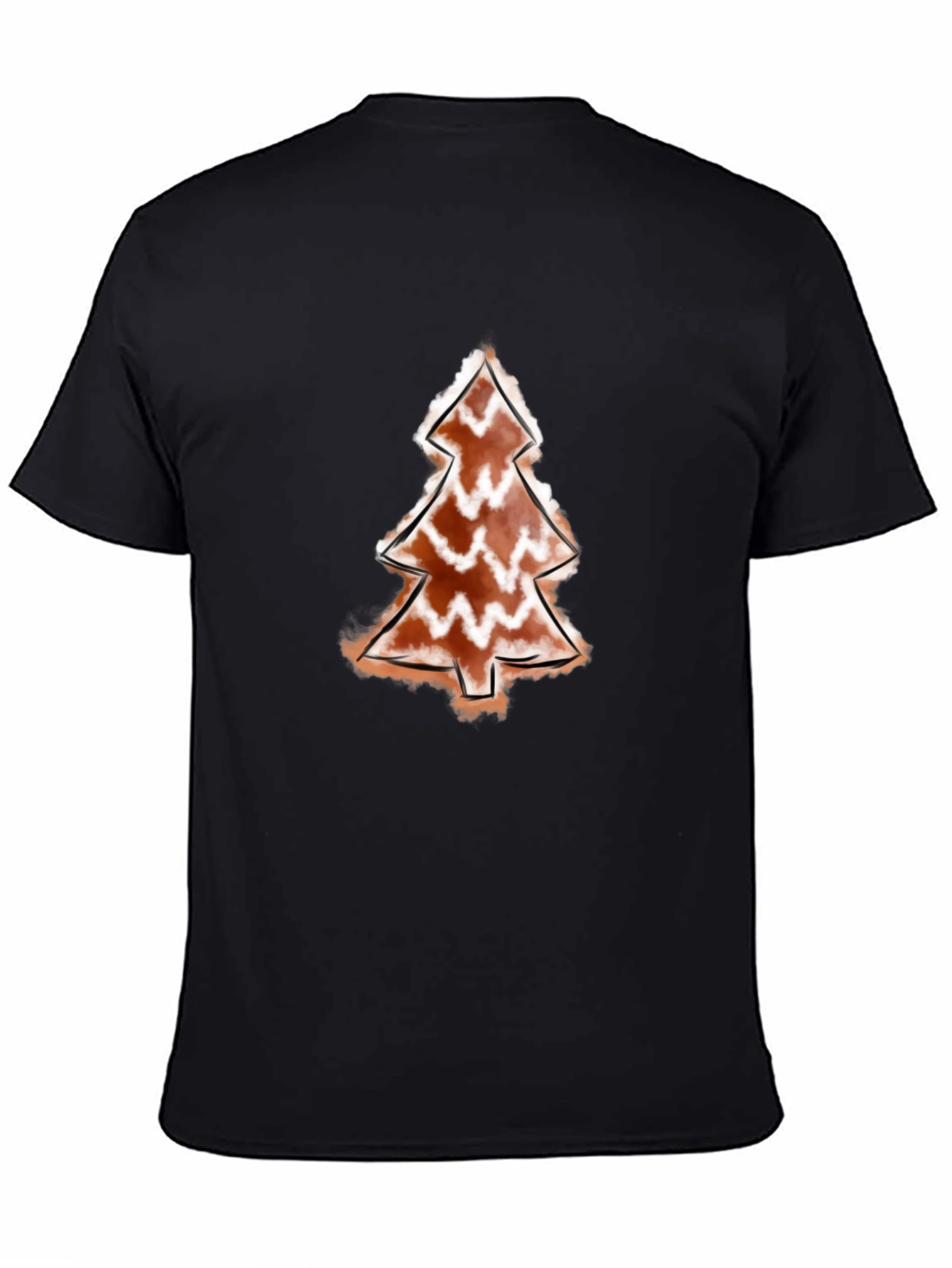Christmas Tree Graphic Black Tee