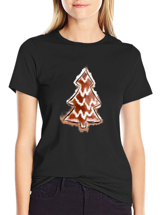 Christmas Tree Graphic Black Tee