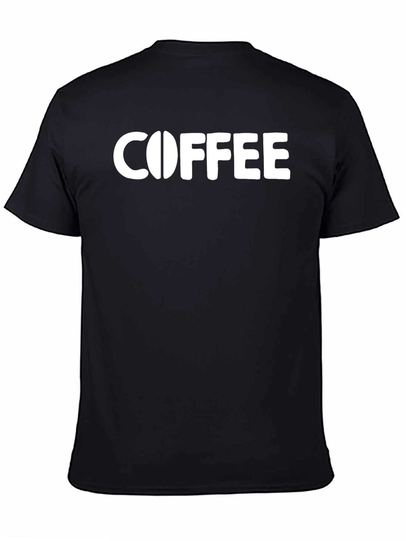 Coffee Graphic T-Shirt - Black Cotton Blend