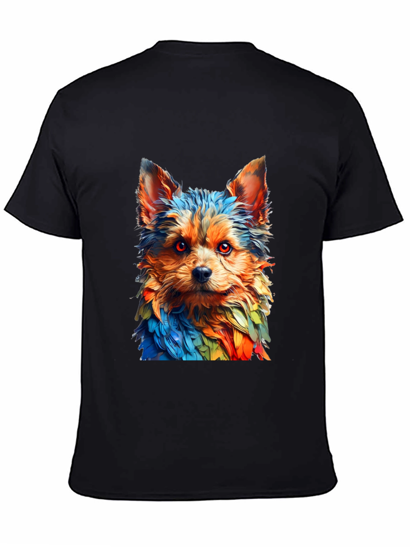 Rainbow Yorkie Dog Graphic Tee