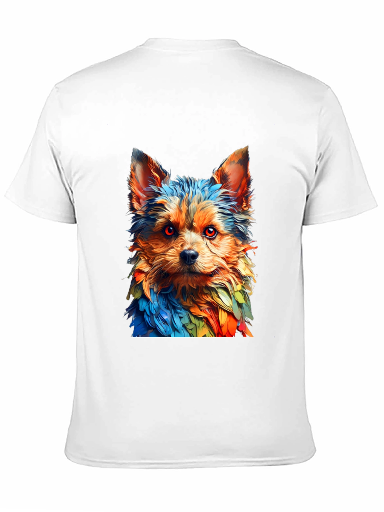 Rainbow Yorkie Dog Graphic Tee