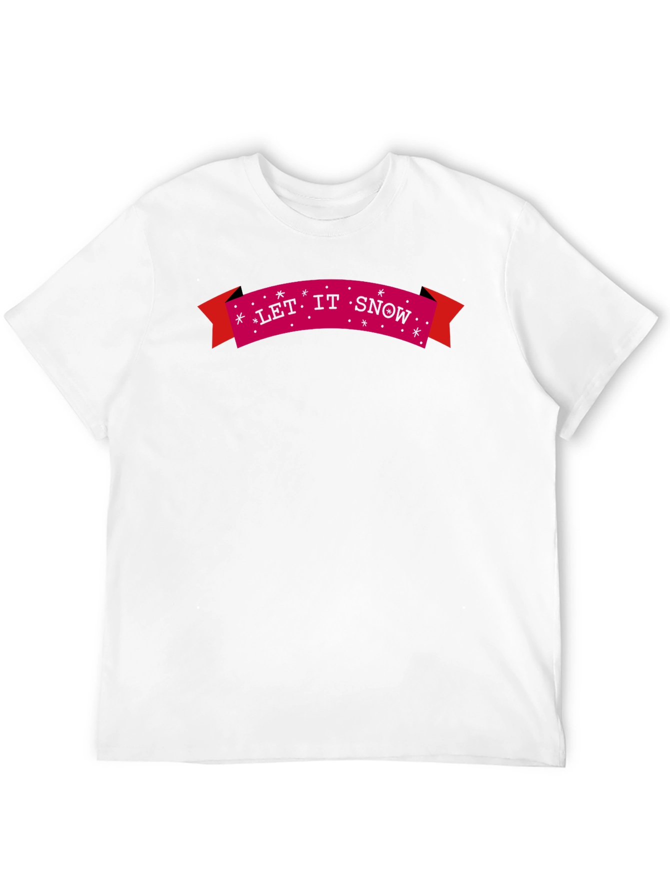 Let It Snow Holiday Tee - Black