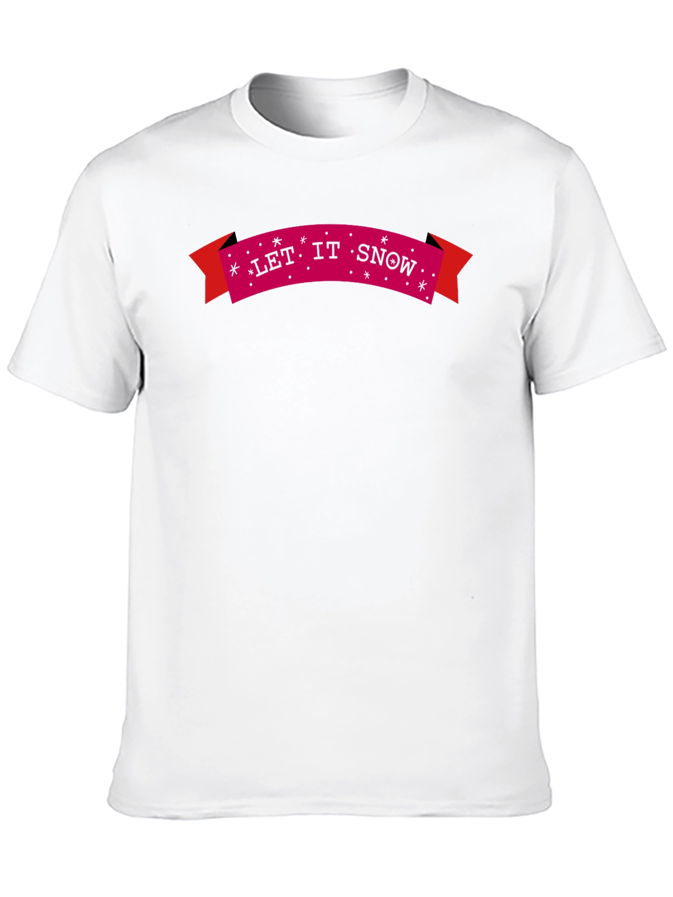Let It Snow Holiday Tee - Black