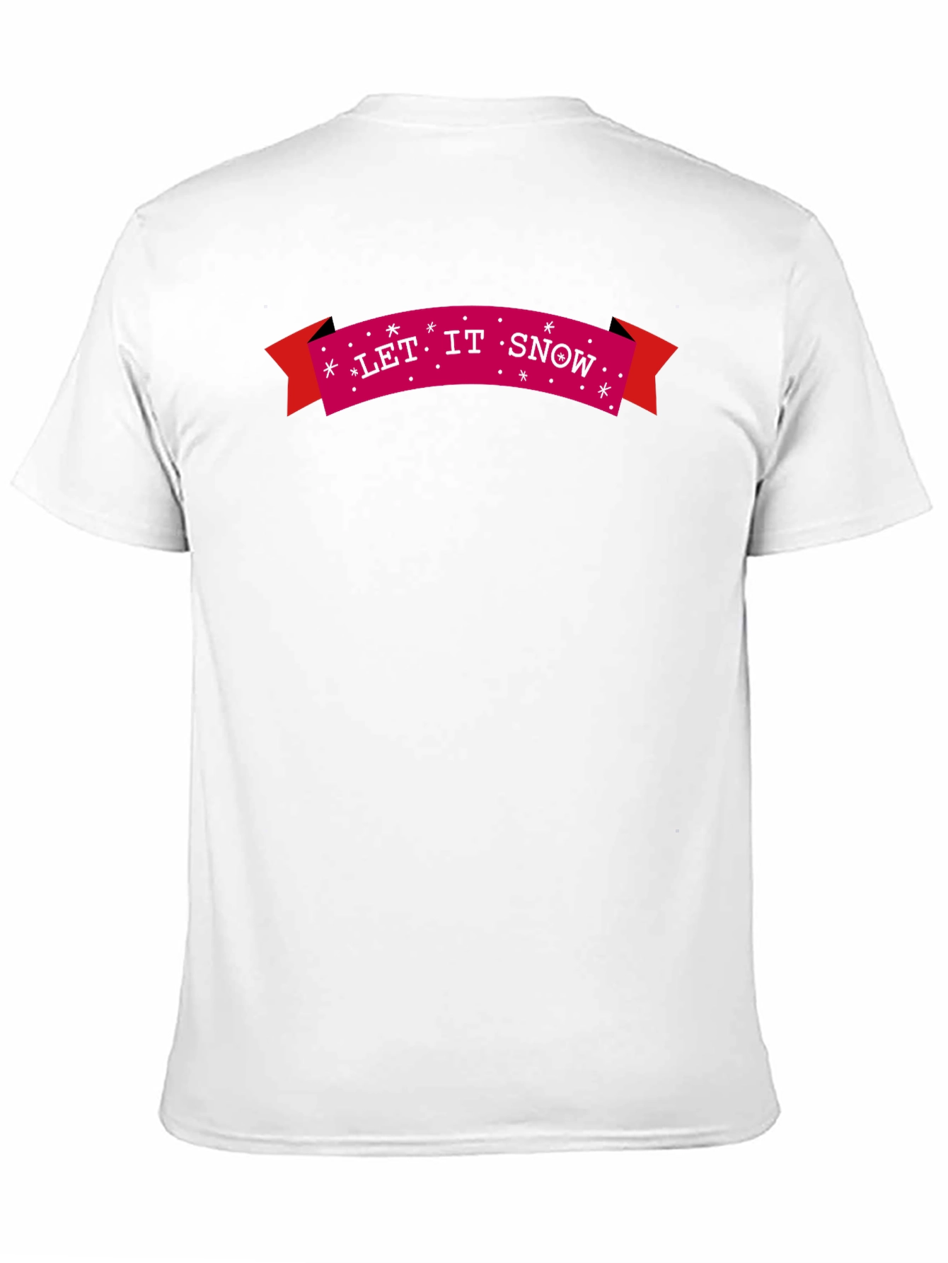 Let It Snow Holiday Tee - Black