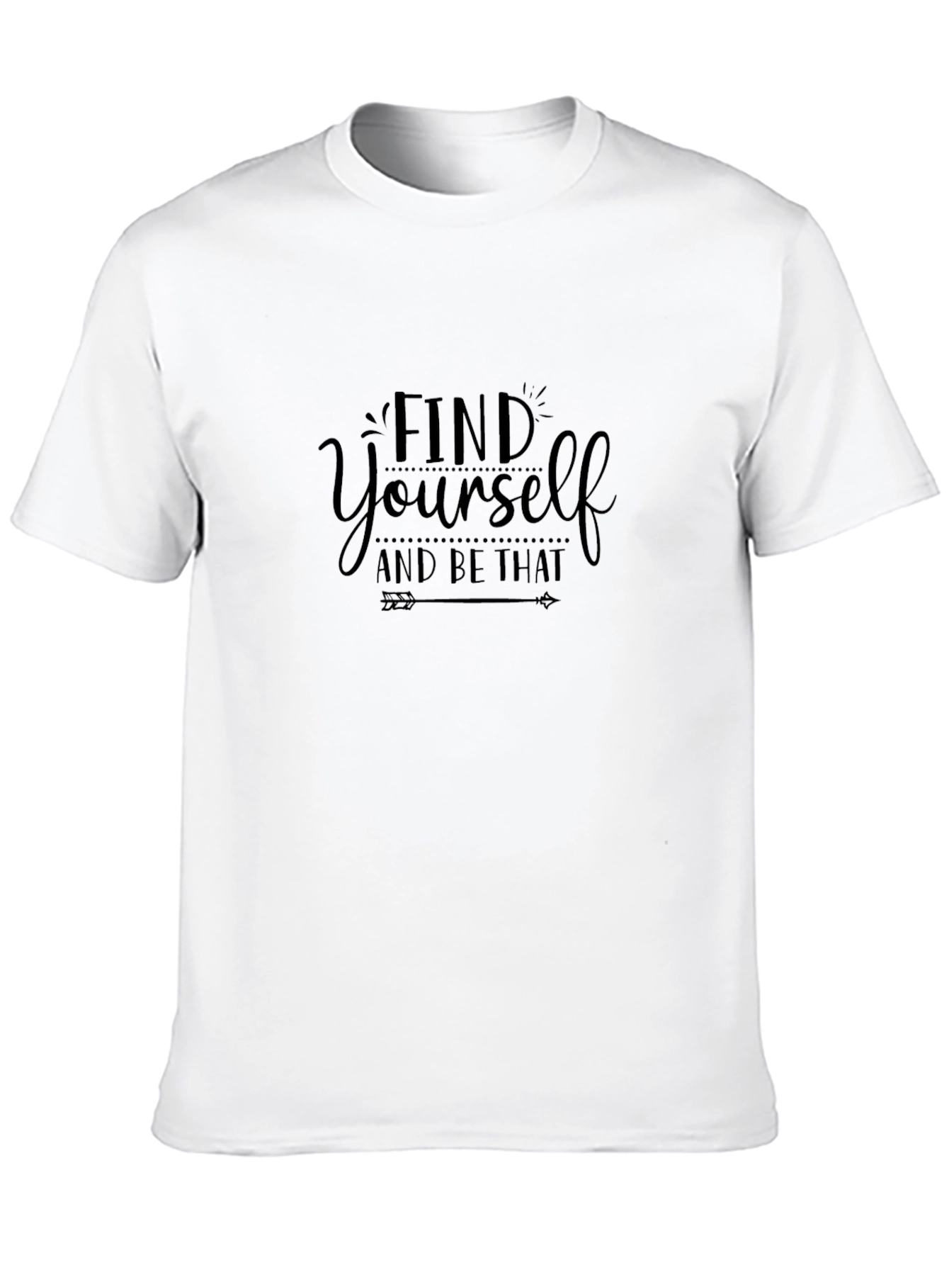 Find Yourself Graphic Black T-Shirt