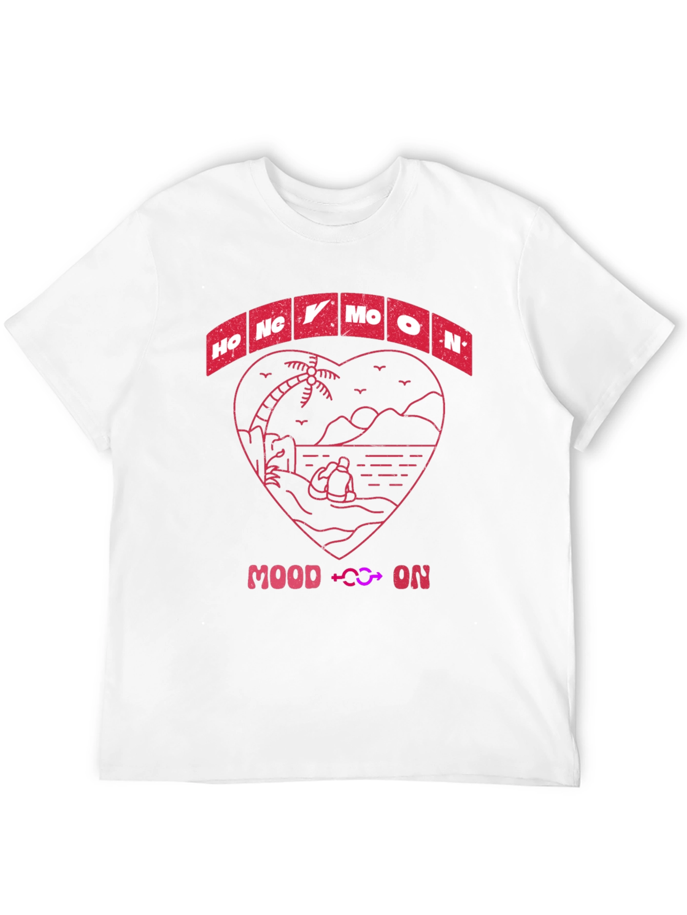 Honeymoon Mood On T-Shirt - Beach Love