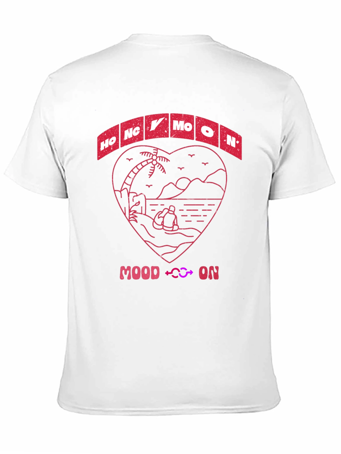 Honeymoon Mood On T-Shirt - Beach Love