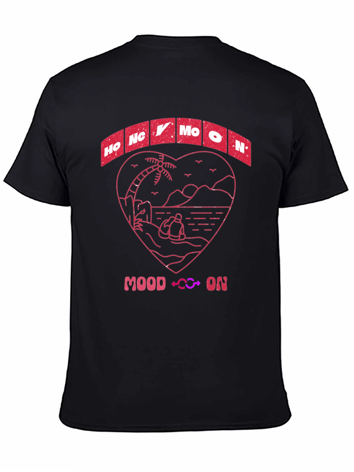 Honeymoon Mood On T-Shirt - Beach Love