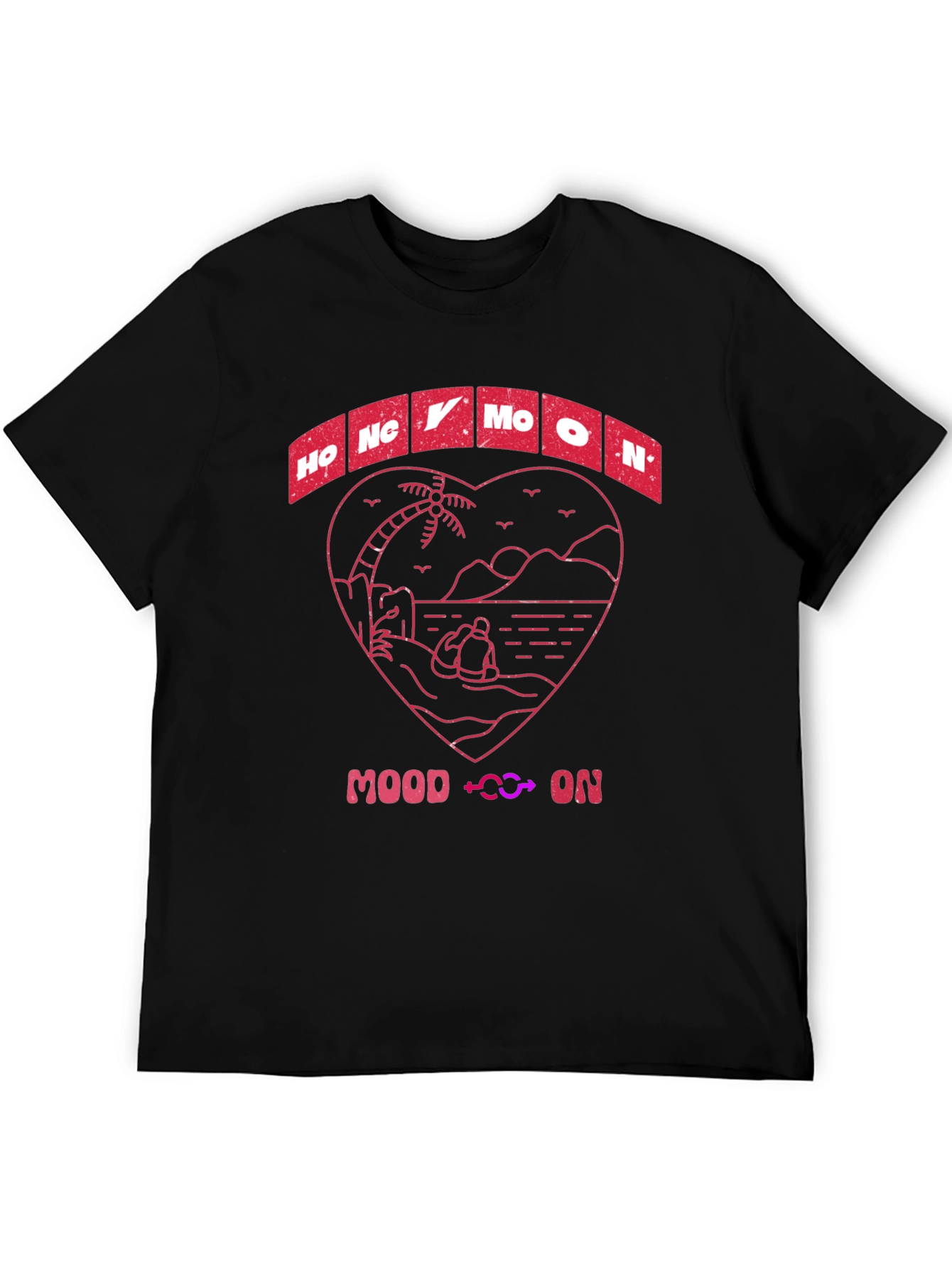 Honeymoon Mood On T-Shirt - Beach Love