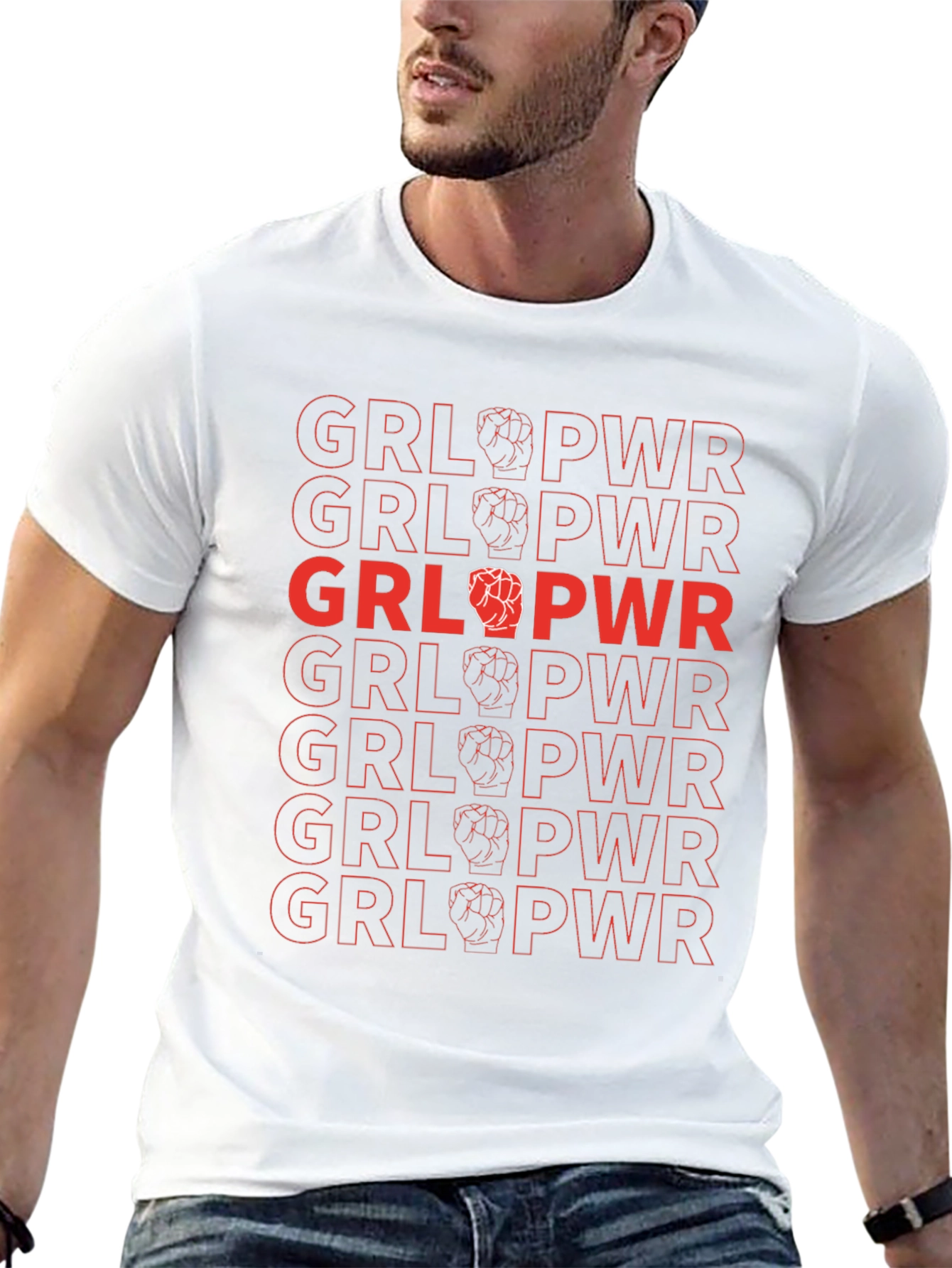 GRL PWR Graphic Tee - Empowering Design