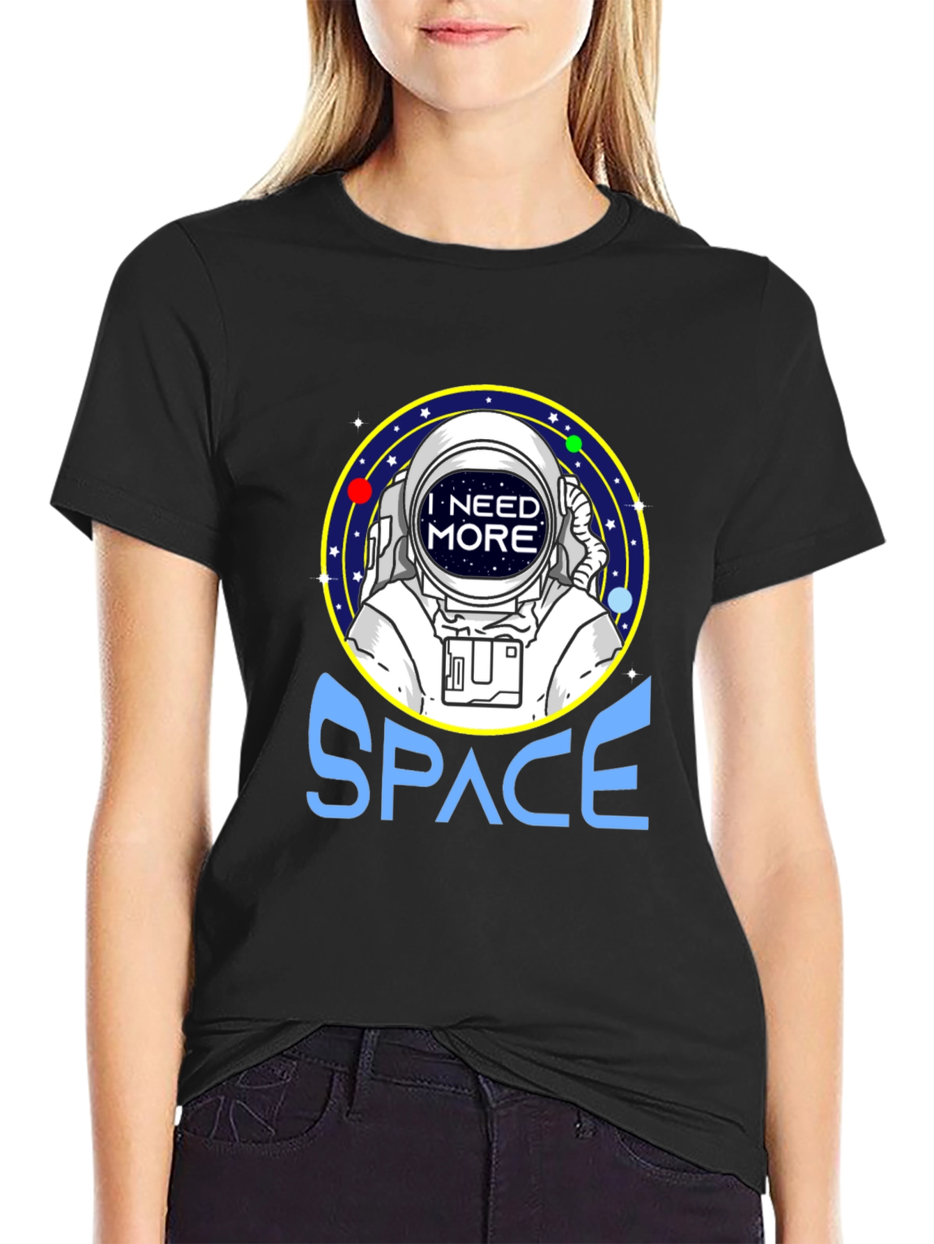 I Need More Space Astronaut Graphic T-Shirt