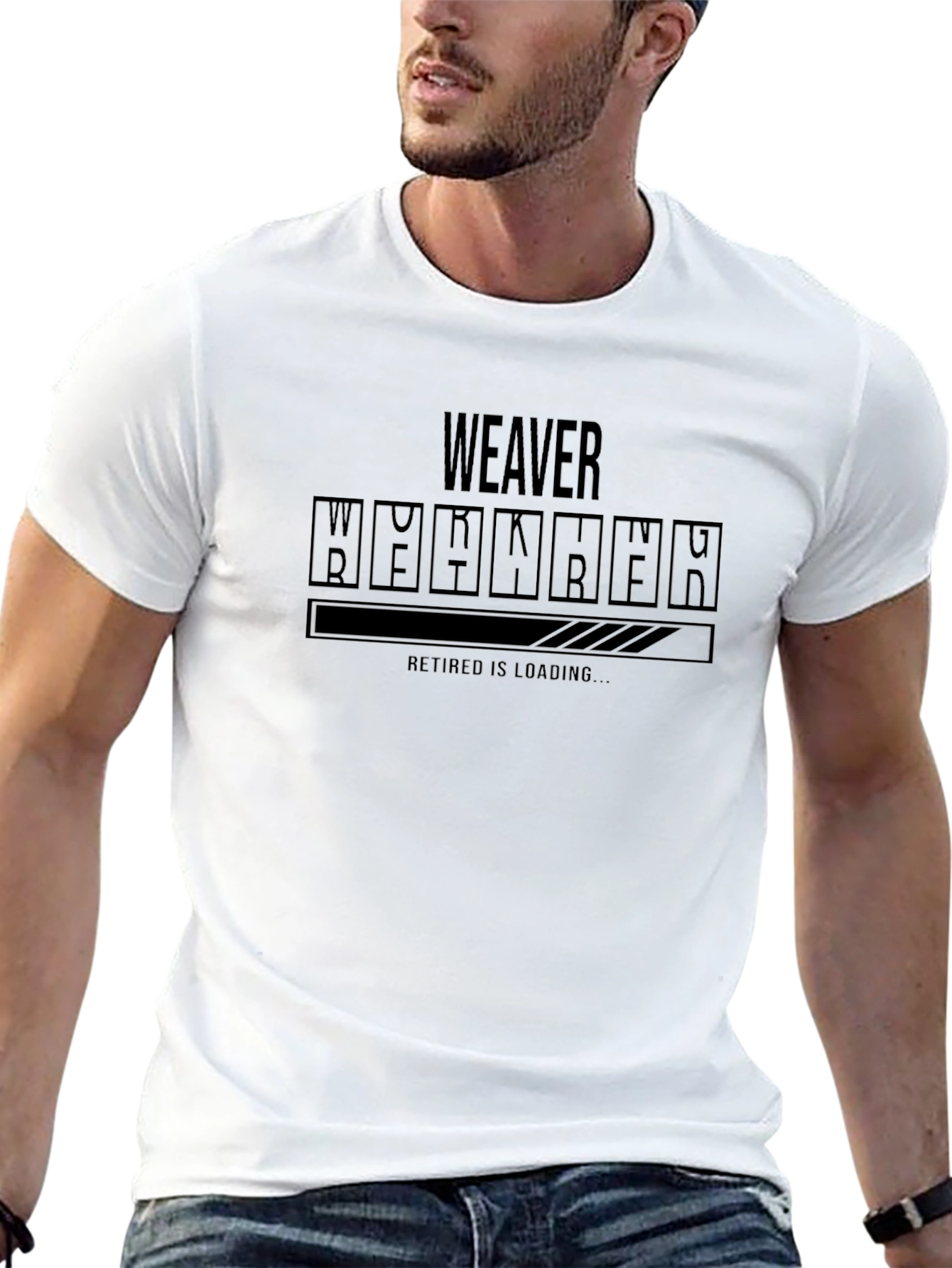 Weaver Retirement Loading Black T-Shirt