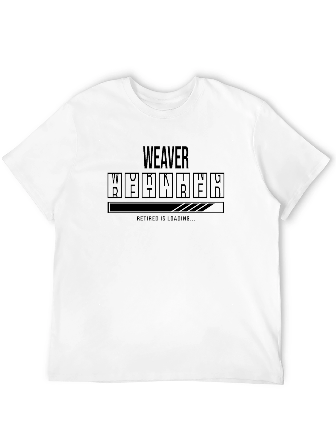 Weaver Retirement Loading Black T-Shirt