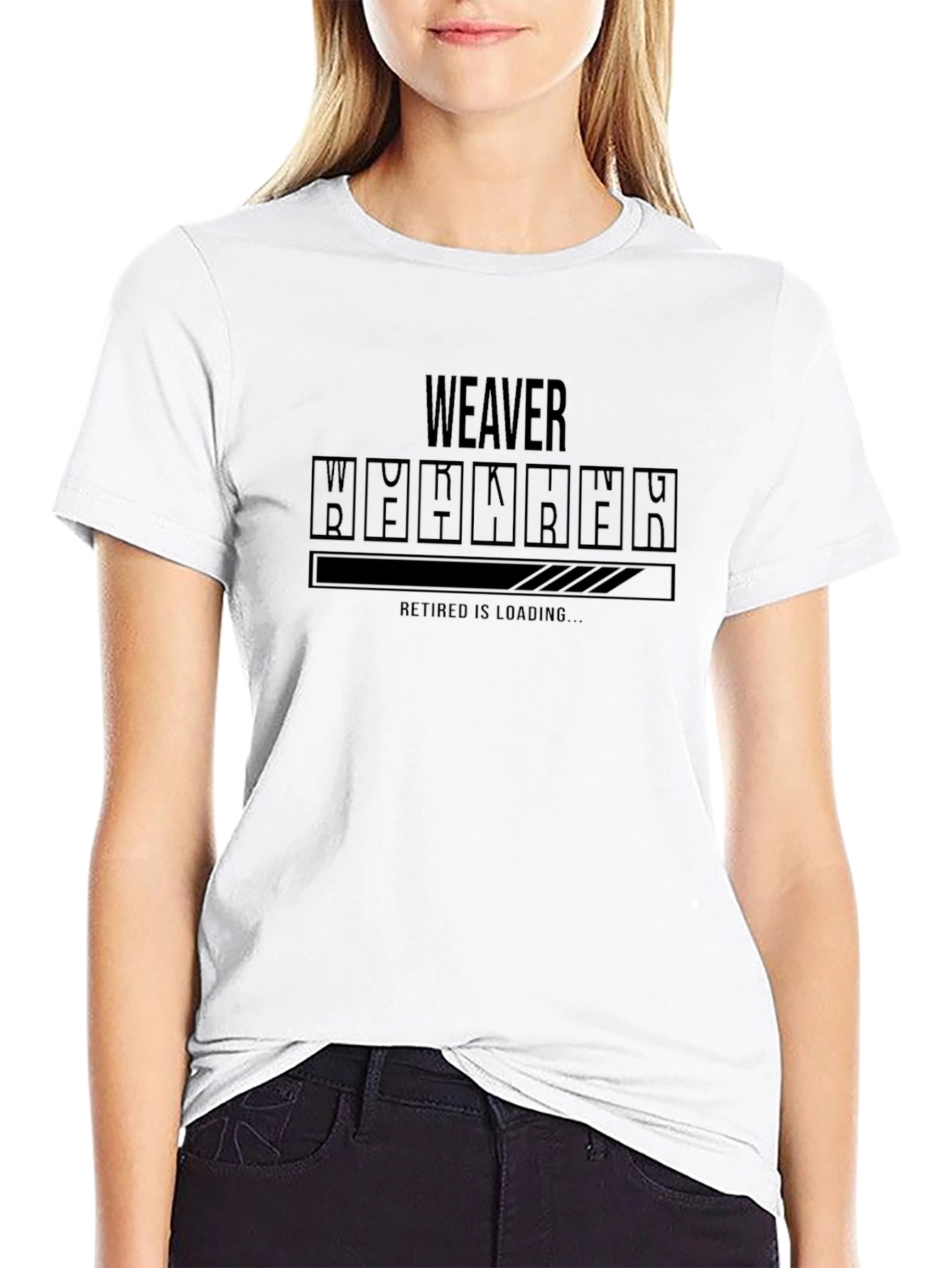 Weaver Retirement Loading Black T-Shirt
