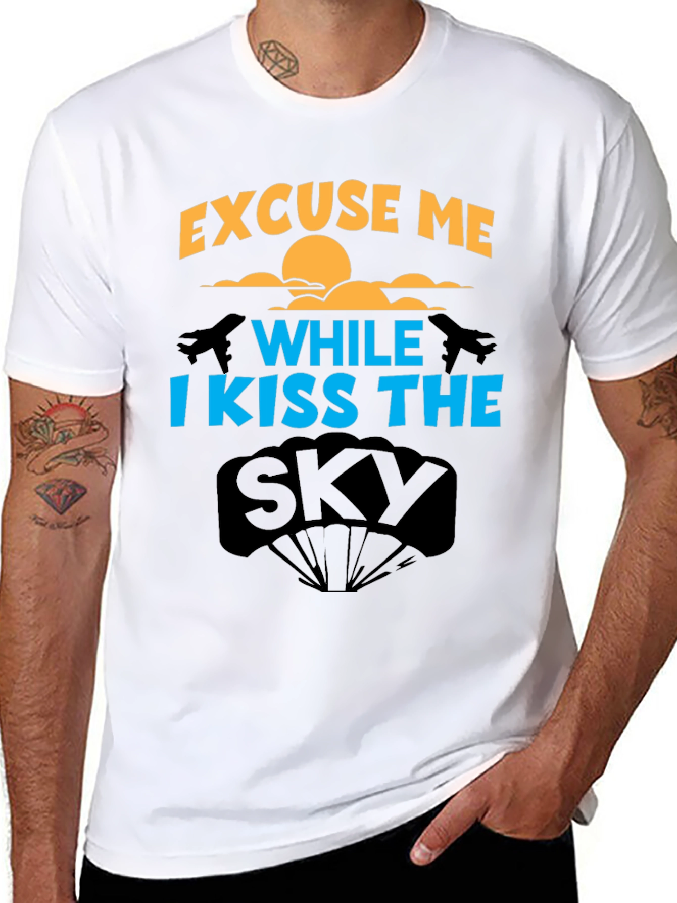 Excuse Me While I Kiss the Sky T-Shirt