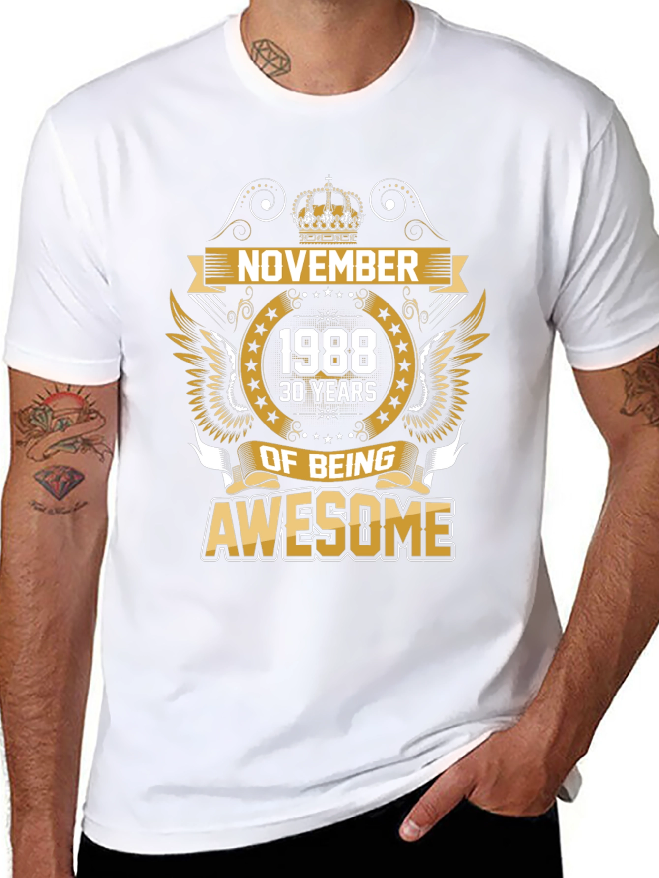 November 1988 Awesome Birthday T-Shirt
