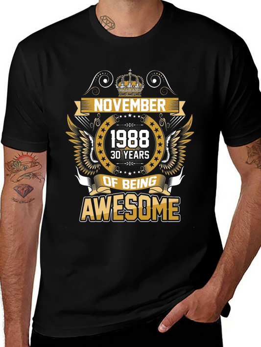 November 1988 Awesome Birthday T-Shirt