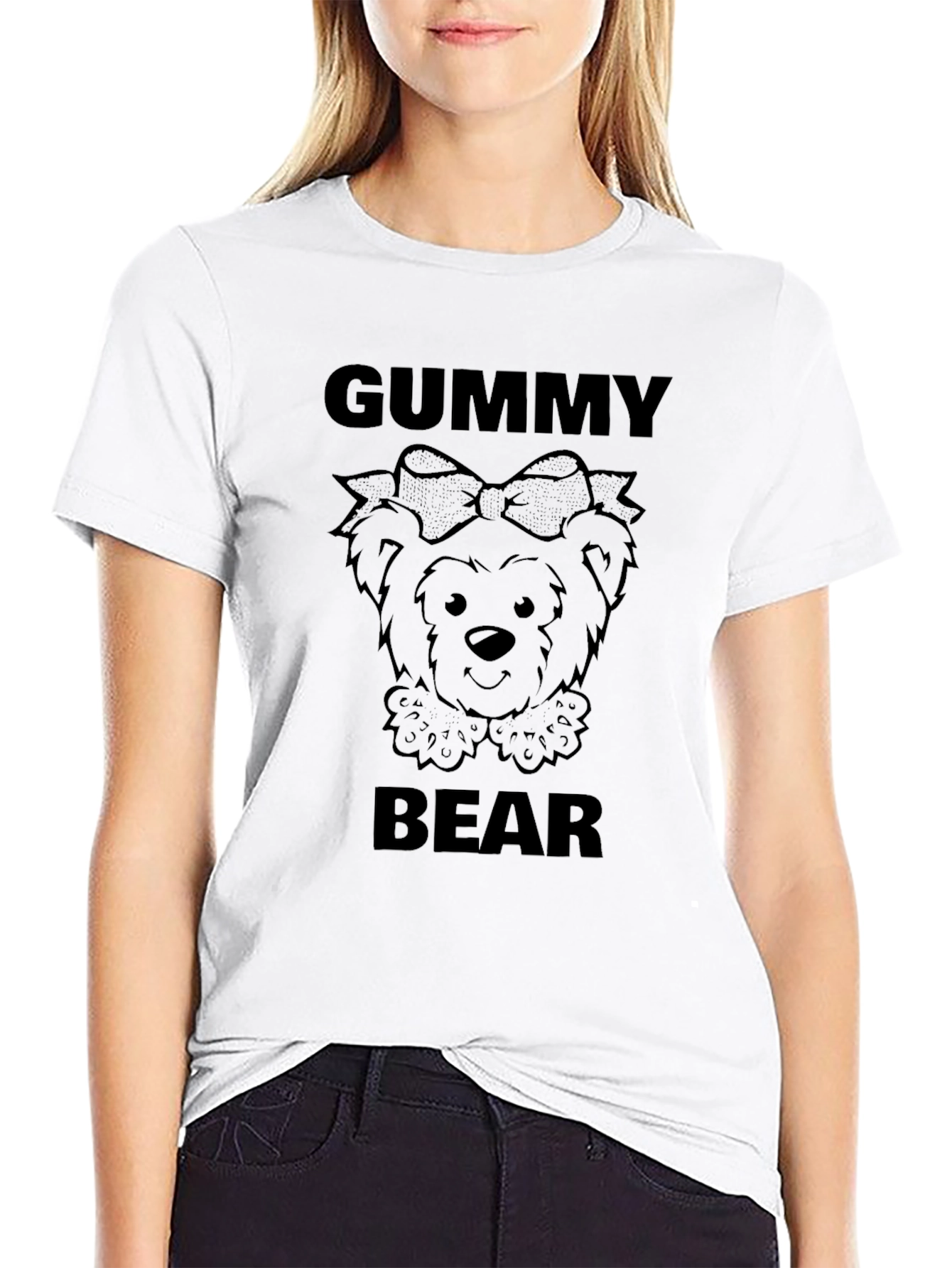 Gummy Bear Graphic Tee - Black Unisex T-Shirt