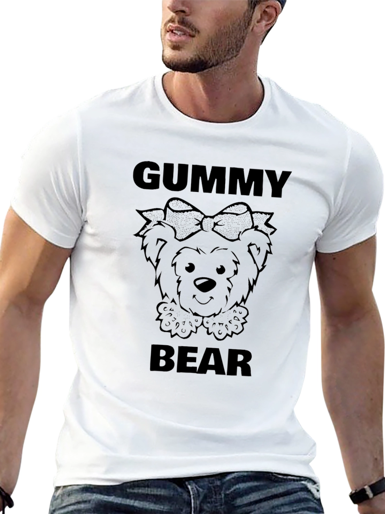 Gummy Bear Graphic Tee - Black Unisex T-Shirt