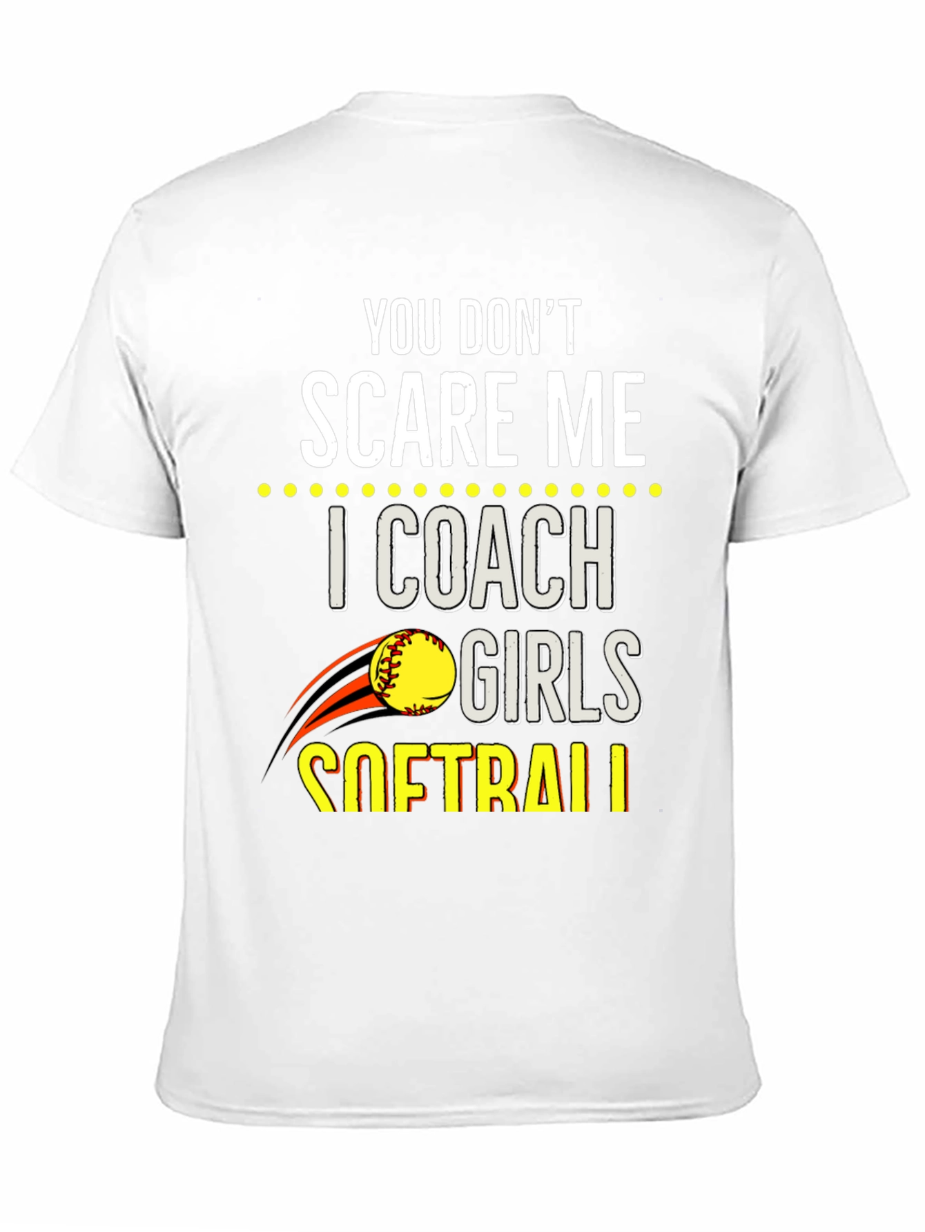 You Dont Scare Me Softball Coach T-Shirt