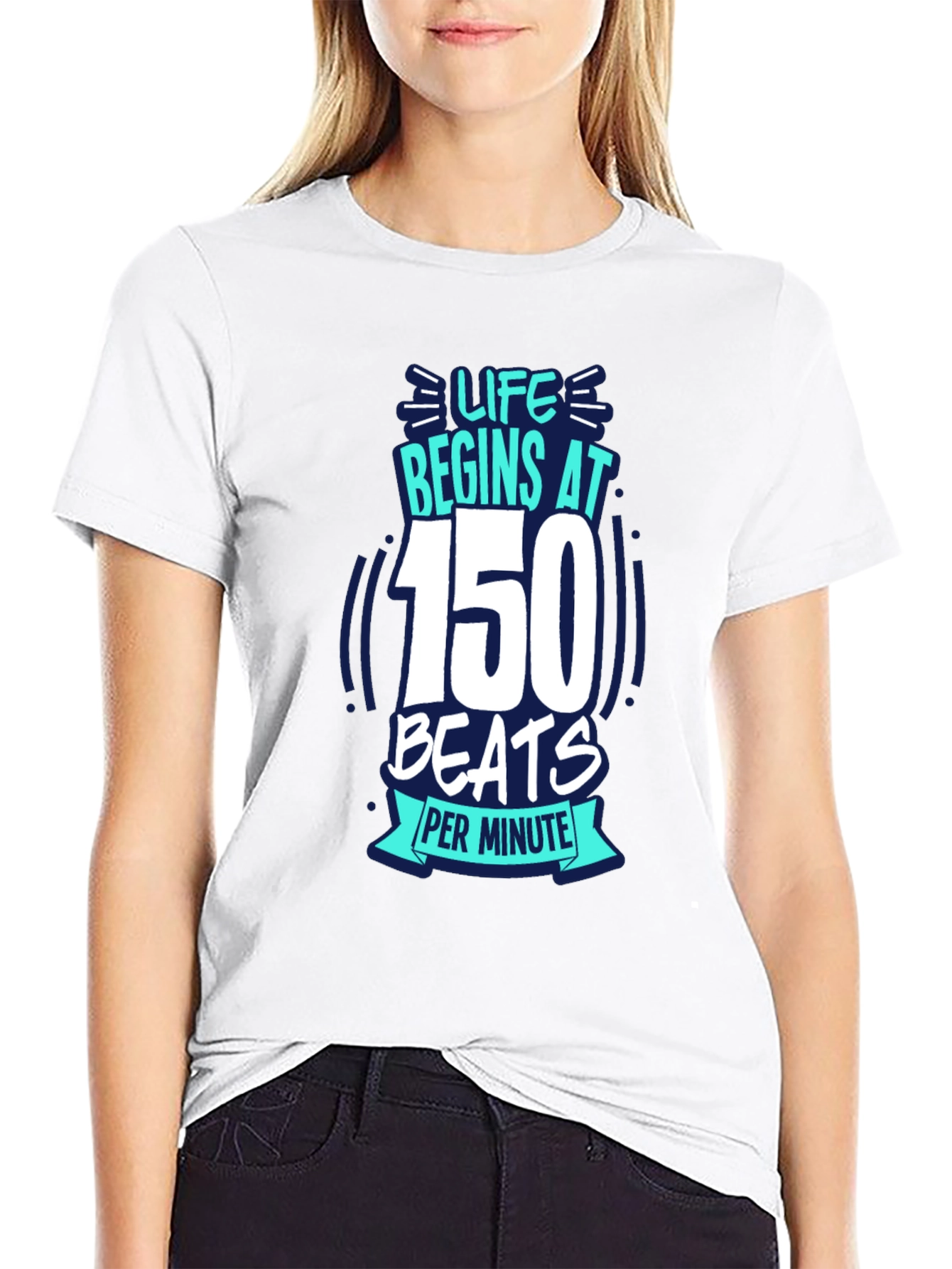 Life Begins at 150 BPM Graphic Tee