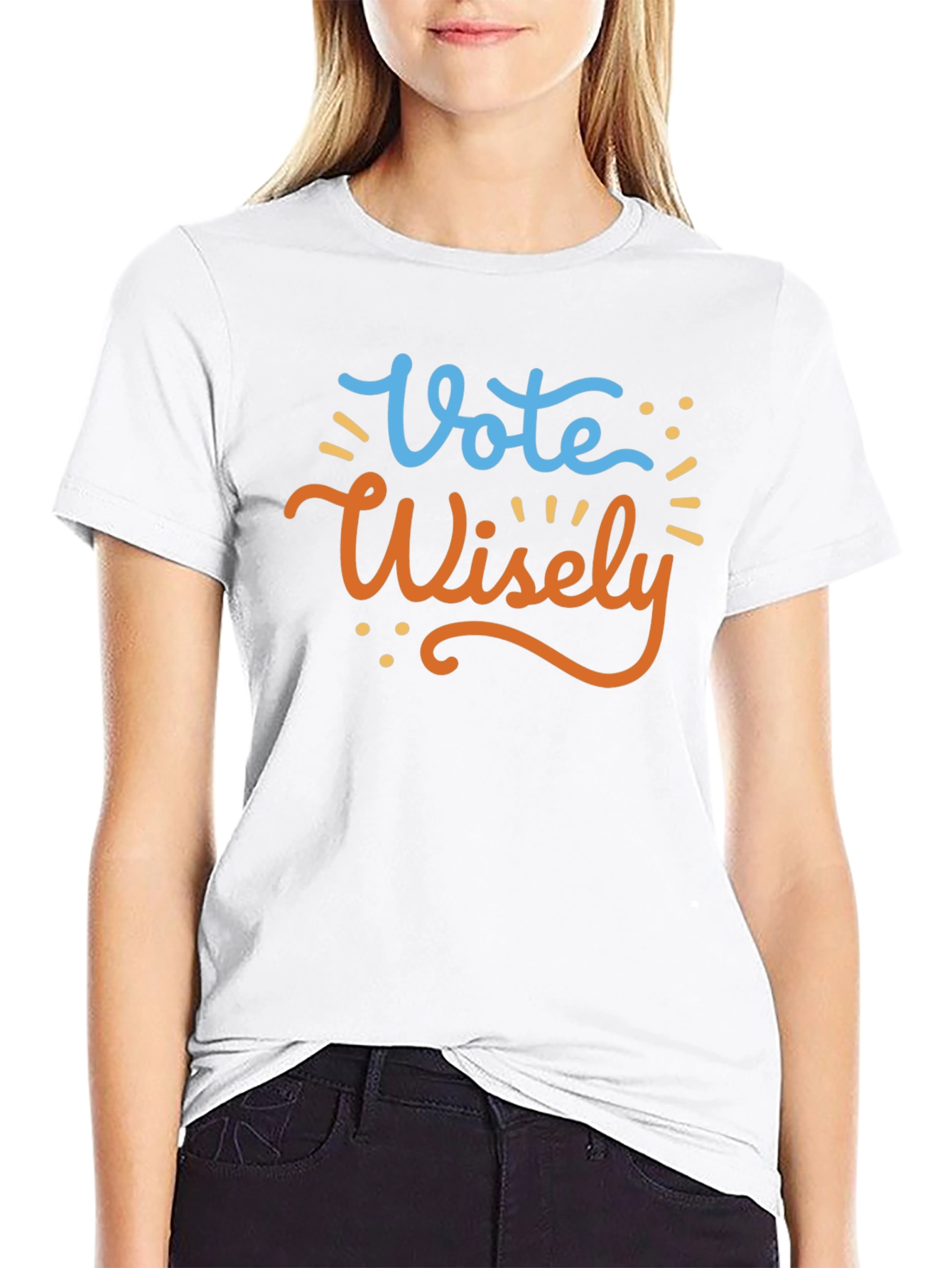 Vote Wisely Graphic Tee - Black Cotton T-Shirt