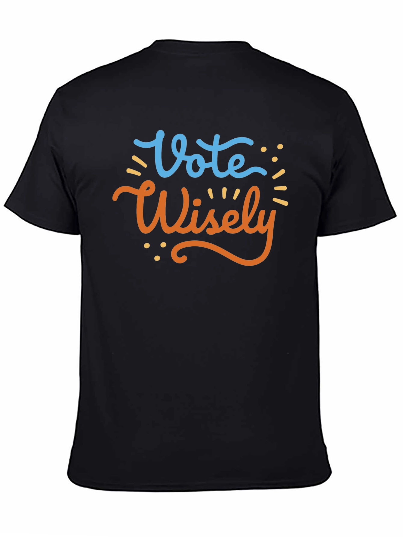 Vote Wisely Graphic Tee - Black Cotton T-Shirt