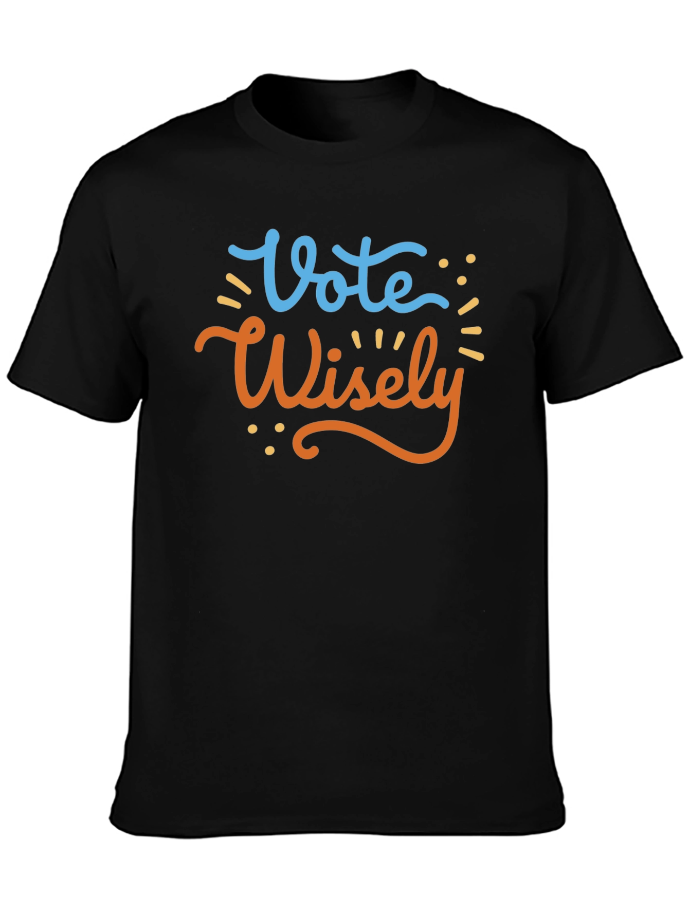 Vote Wisely Graphic Tee - Black Cotton T-Shirt