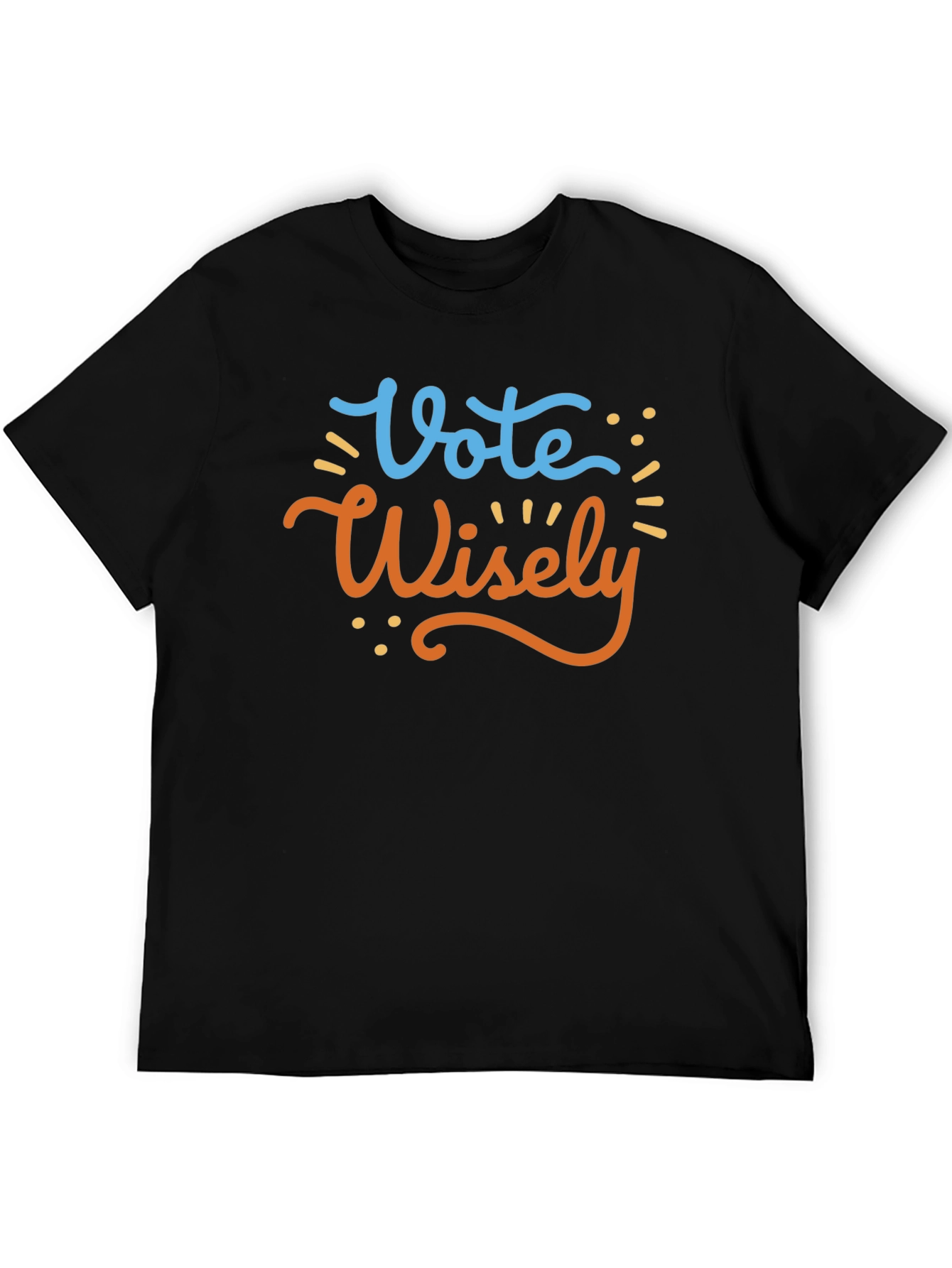Vote Wisely Graphic Tee - Black Cotton T-Shirt