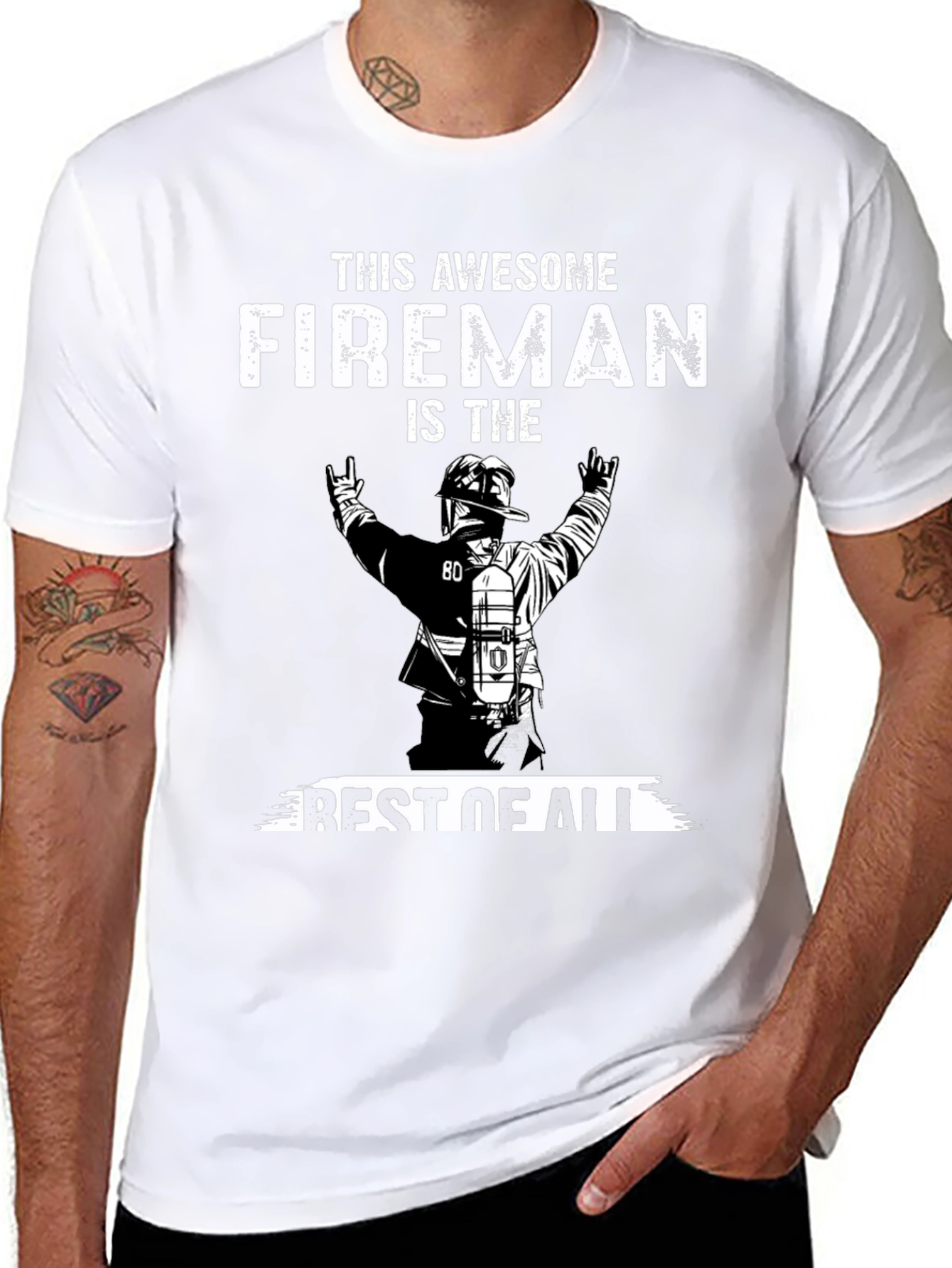Awesome Fireman T-Shirt - Best Firefighter Apparel