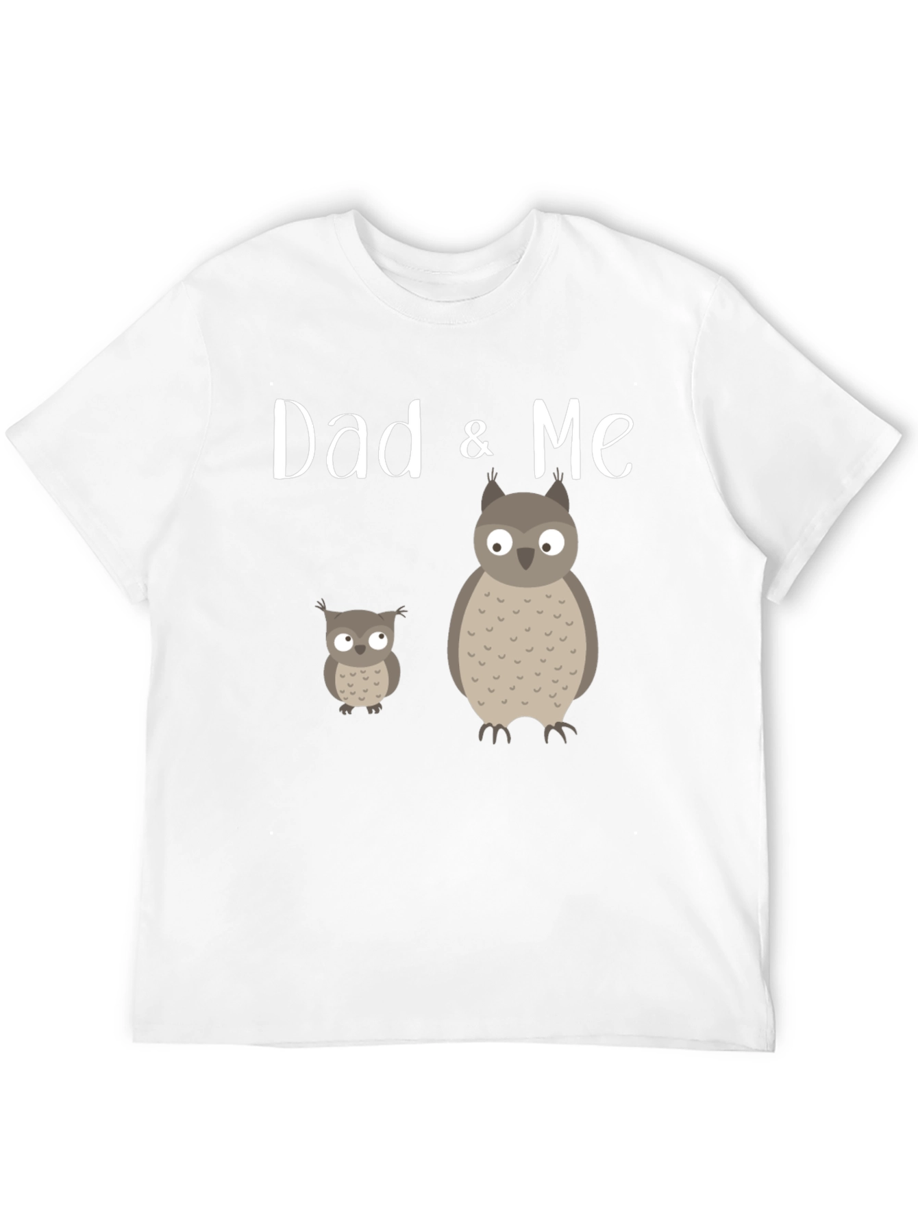 Dad & Me Owl Graphic Tee - Black