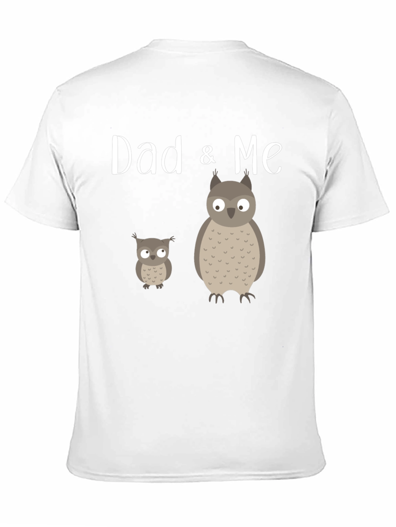 Dad & Me Owl Graphic Tee - Black