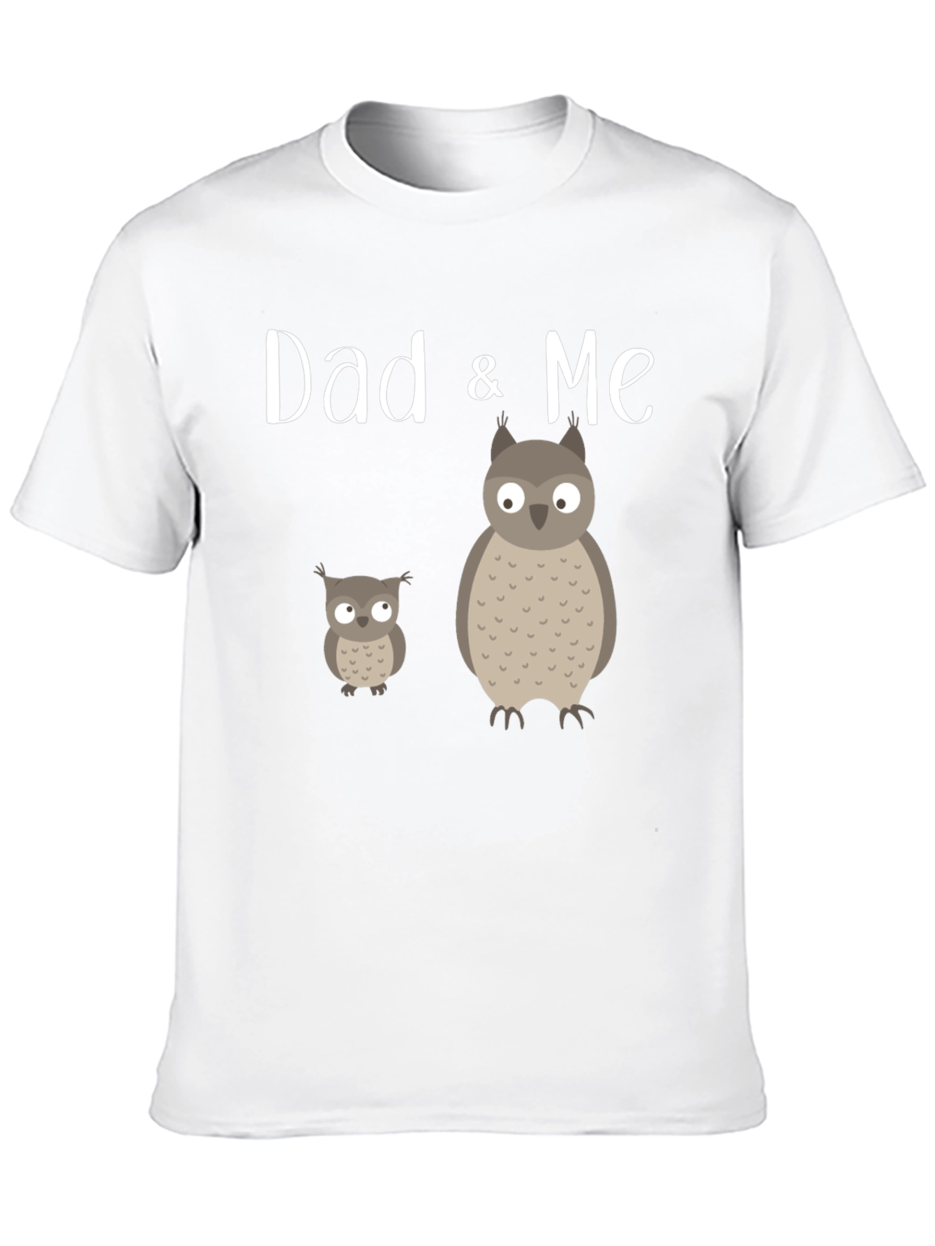 Dad & Me Owl Graphic Tee - Black