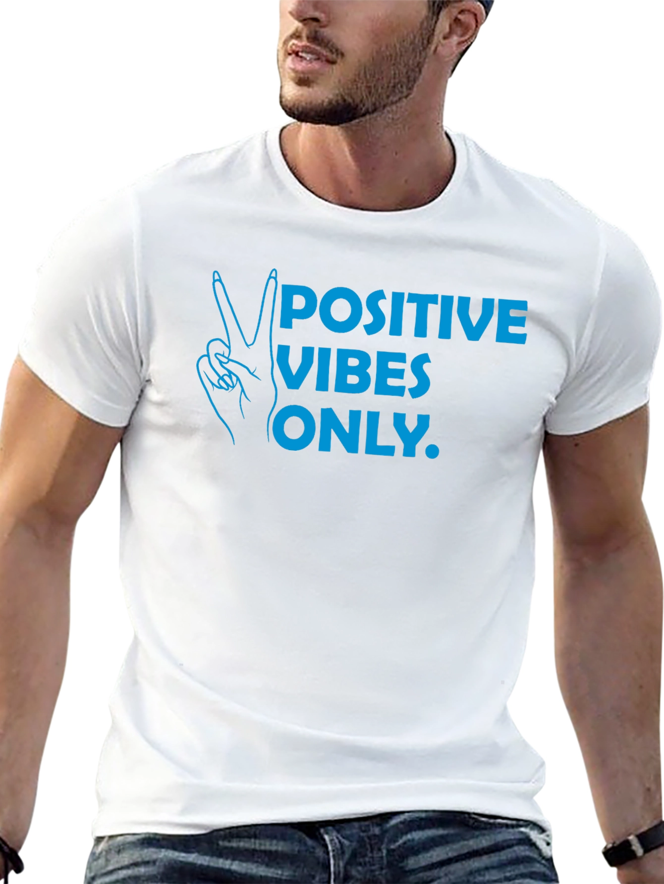Positive Vibes Only T-Shirt - Black