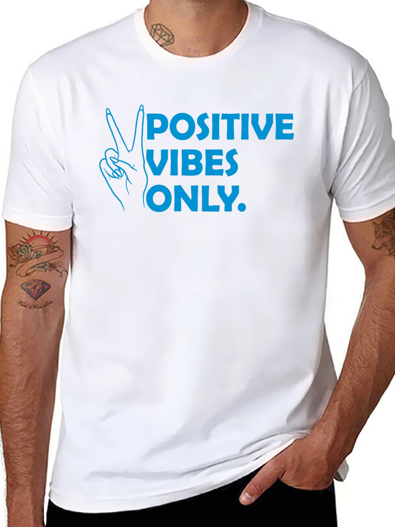 Positive Vibes Only T-Shirt - Black