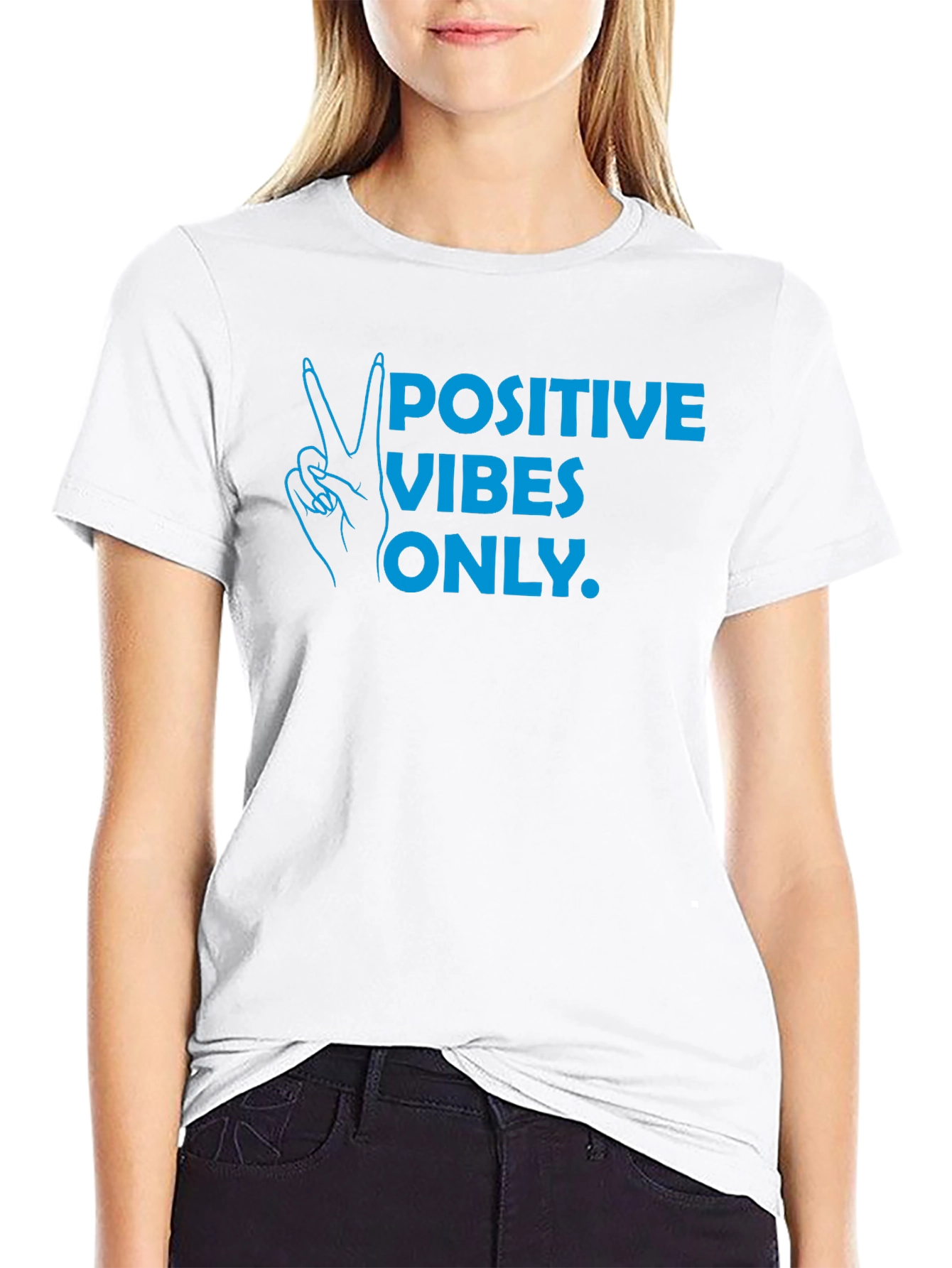 Positive Vibes Only T-Shirt - Black