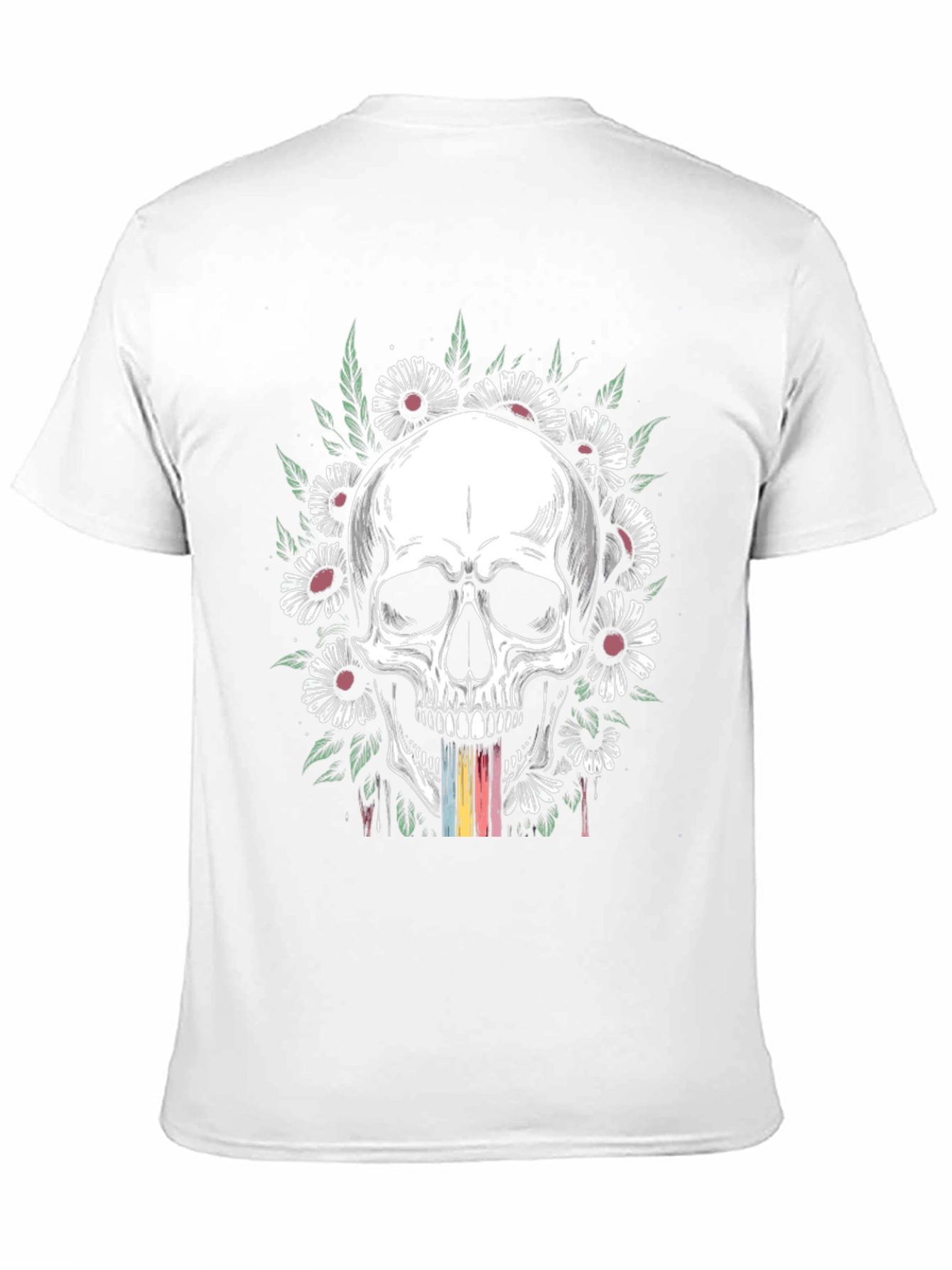 Skull & Daisy Graphic T-Shirt - Unique Design
