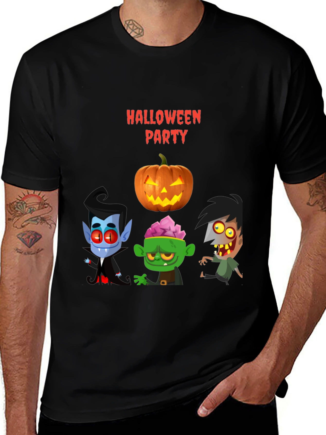 Halloween Party Cartoon T-Shirt