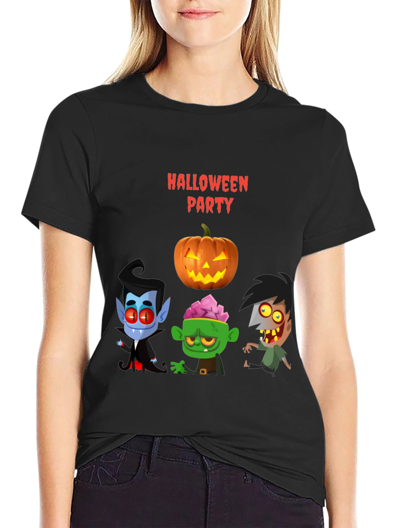 Halloween Party Cartoon T-Shirt