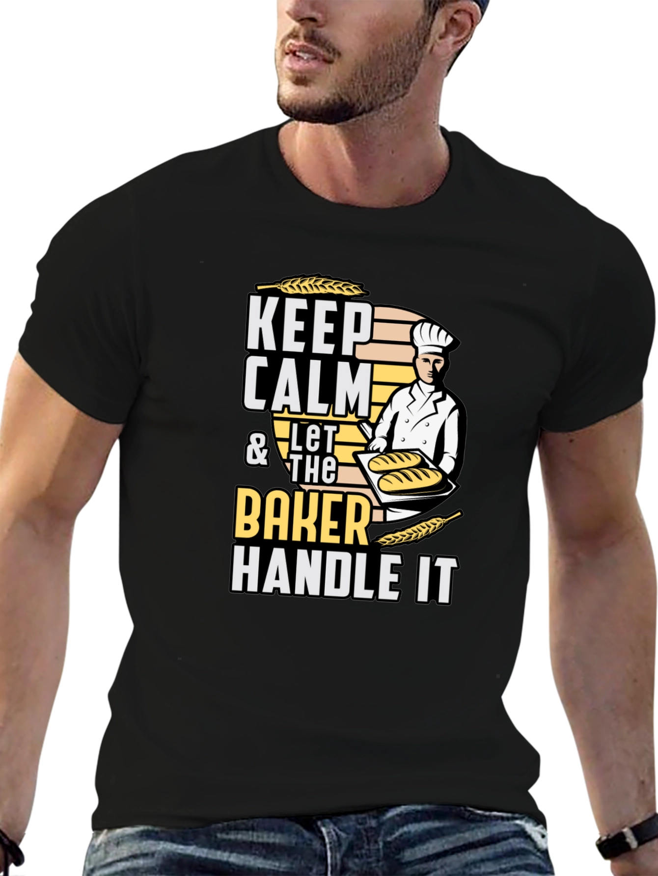 Keep Calm Baker T-Shirt - Funny Baking Tee