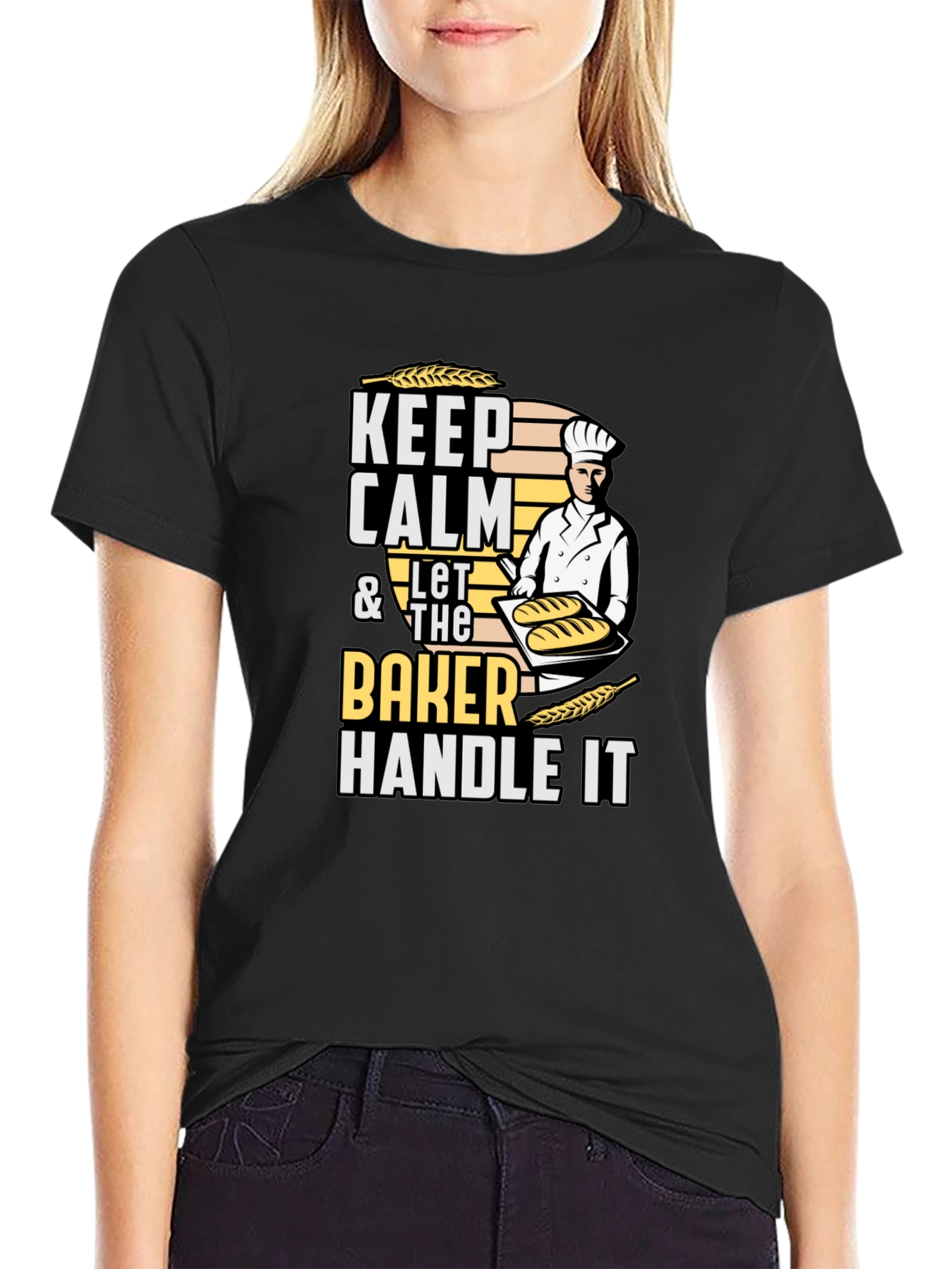 Keep Calm Baker T-Shirt - Funny Baking Tee