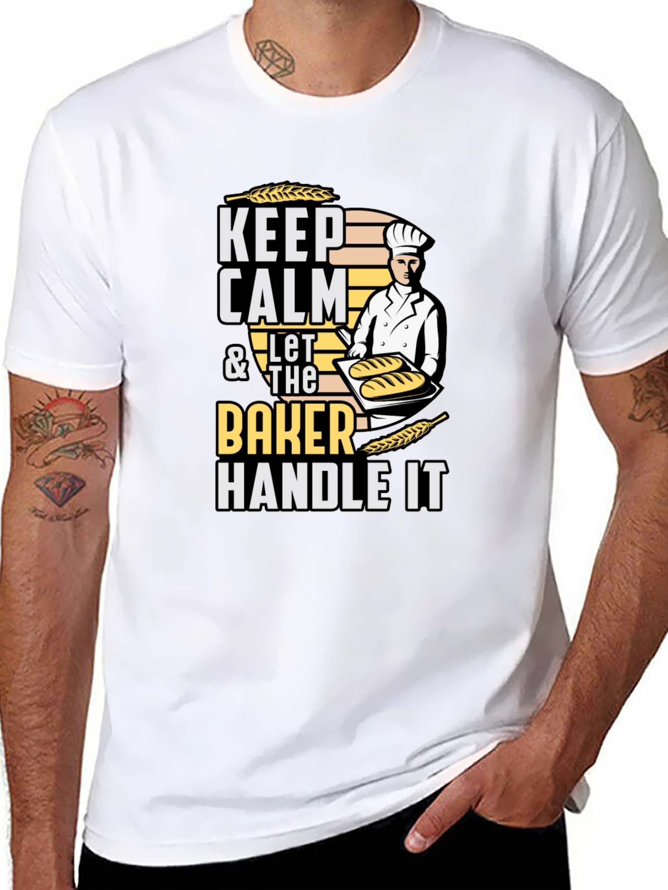 Keep Calm Baker T-Shirt - Funny Baking Tee