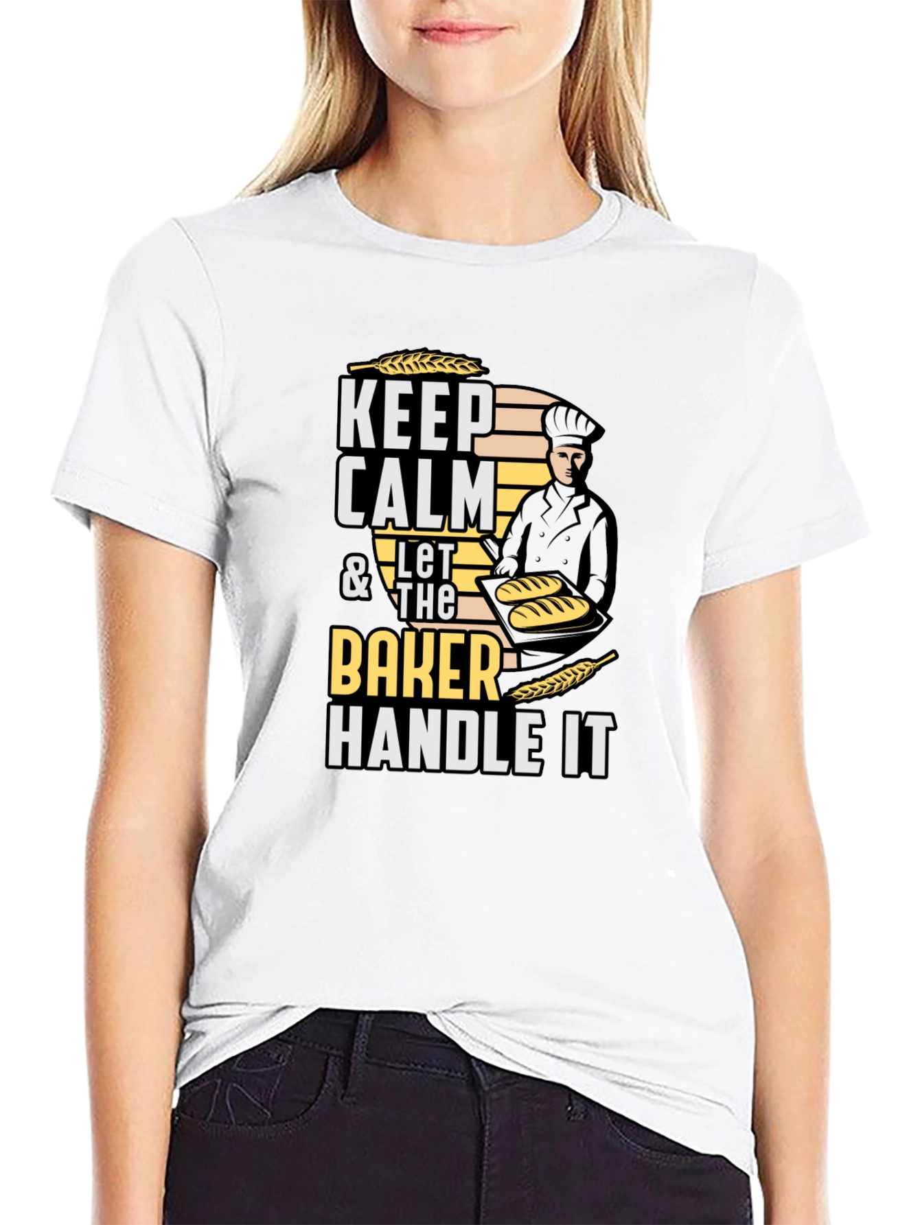 Keep Calm Baker T-Shirt - Funny Baking Tee