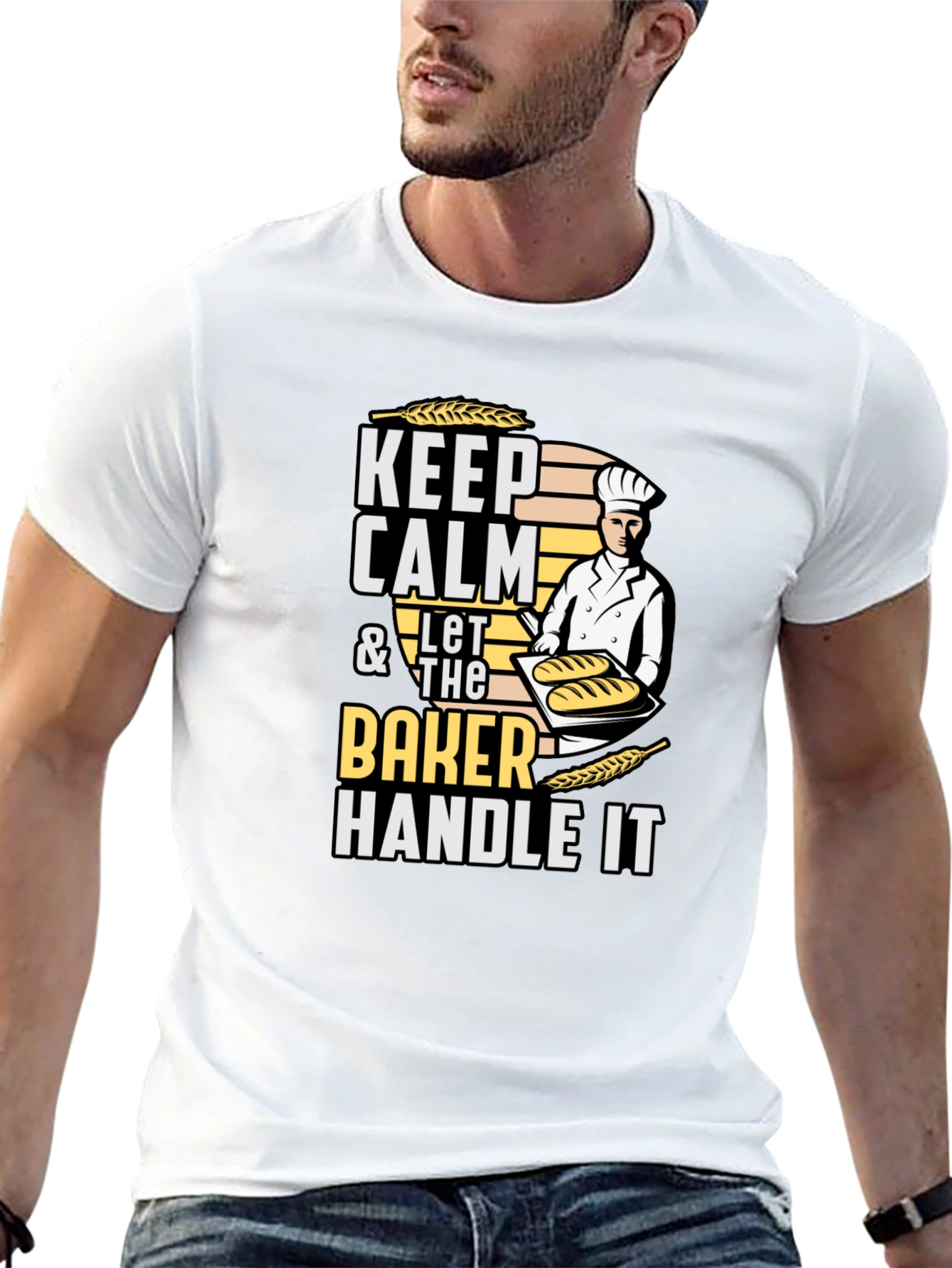 Keep Calm Baker T-Shirt - Funny Baking Tee