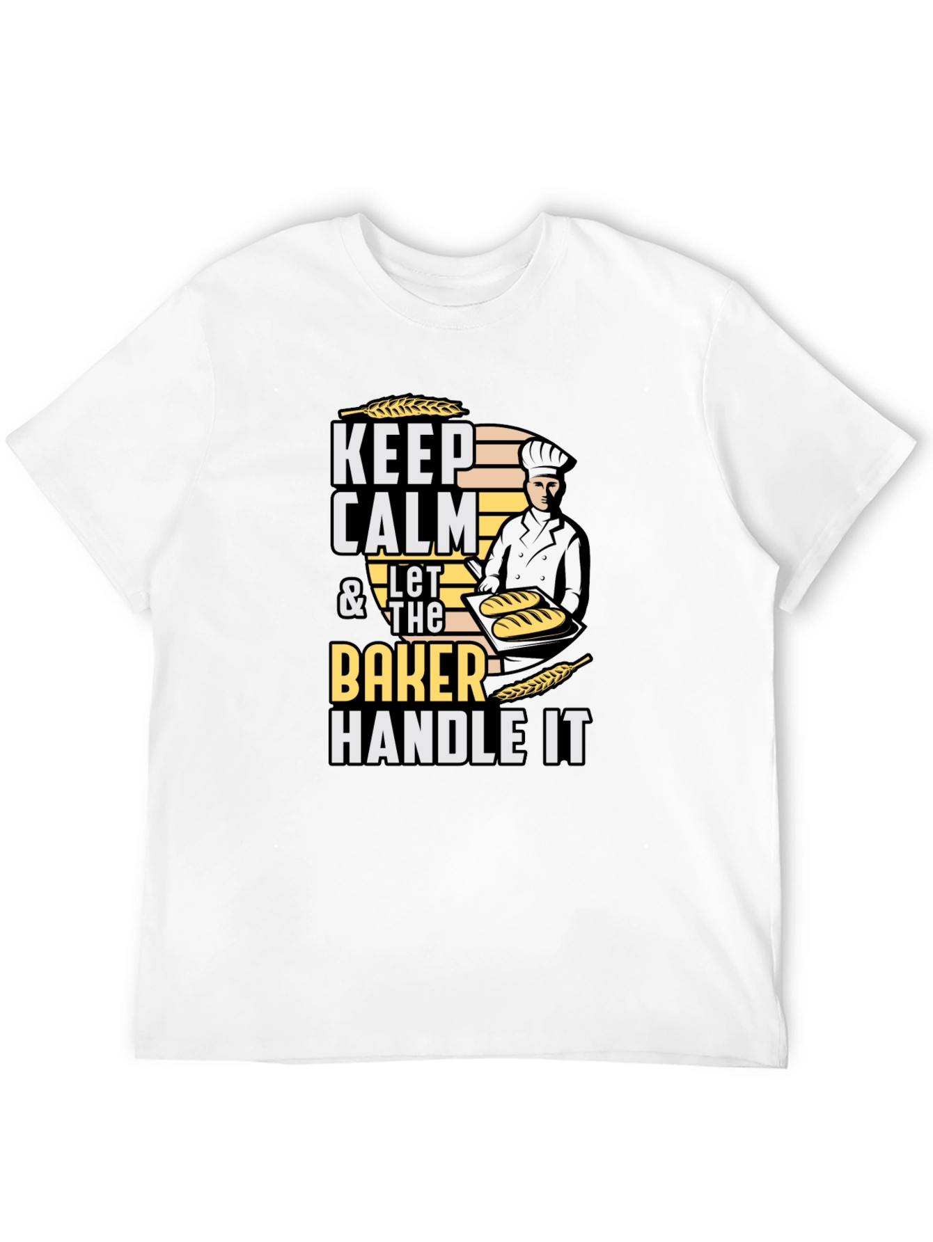 Keep Calm Baker T-Shirt - Funny Baking Tee
