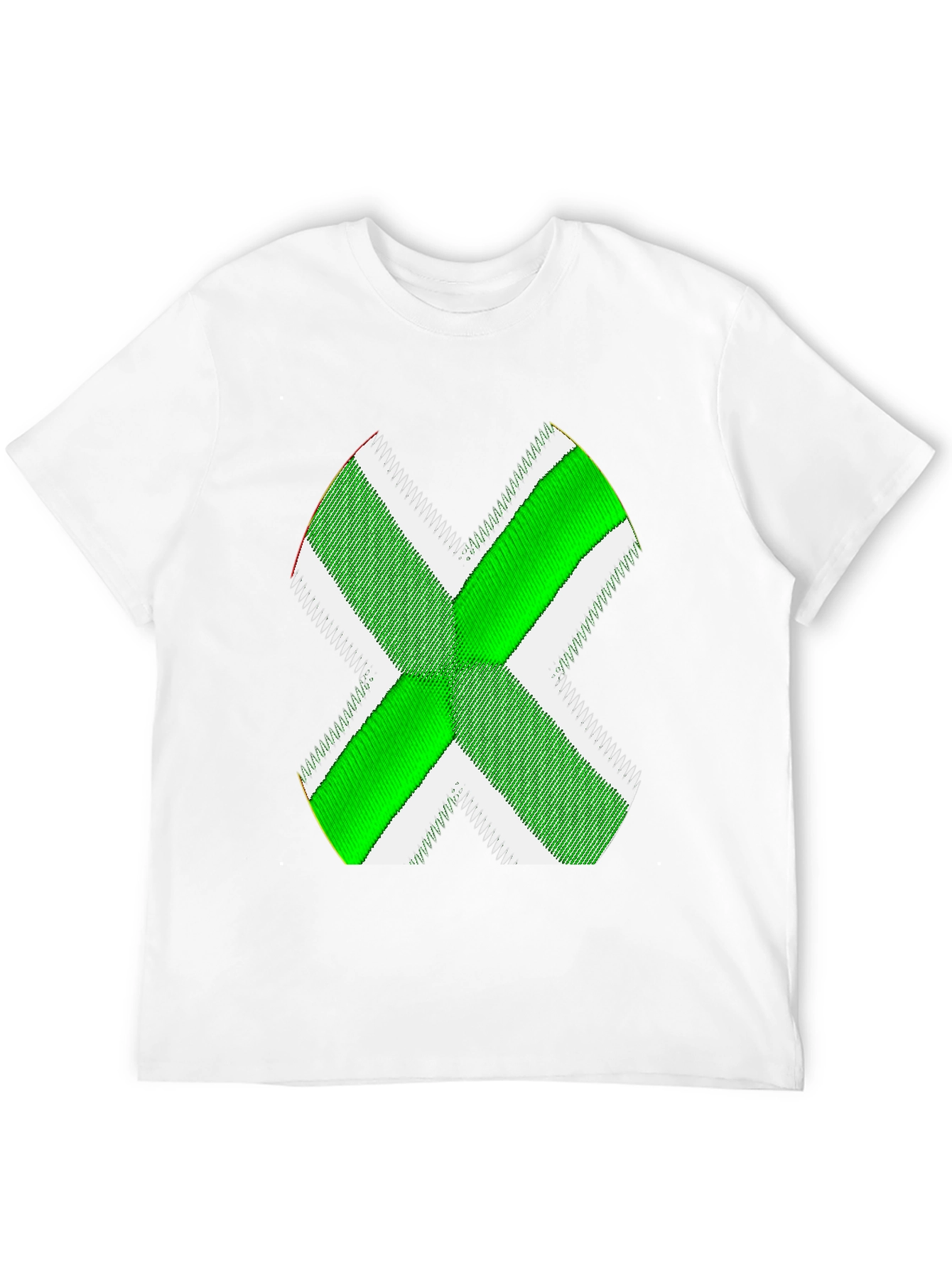 Green X Graphic Black T-Shirt