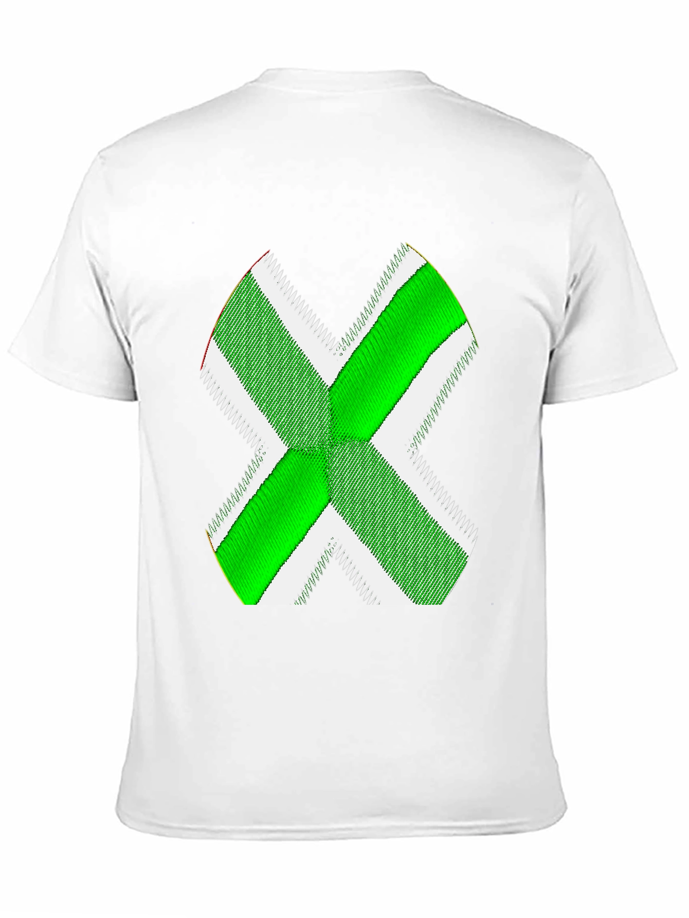 Green X Graphic Black T-Shirt
