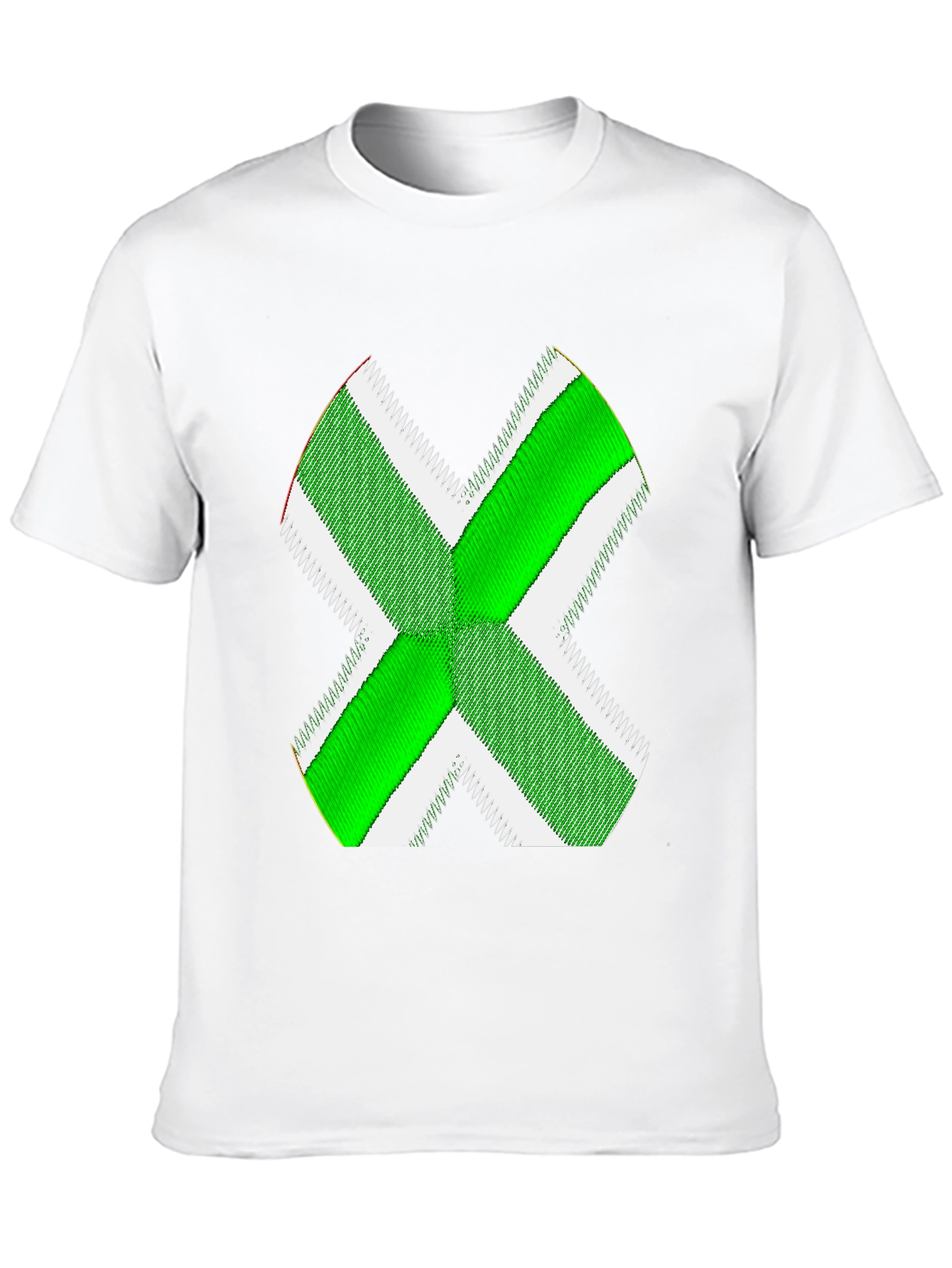 Green X Graphic Black T-Shirt
