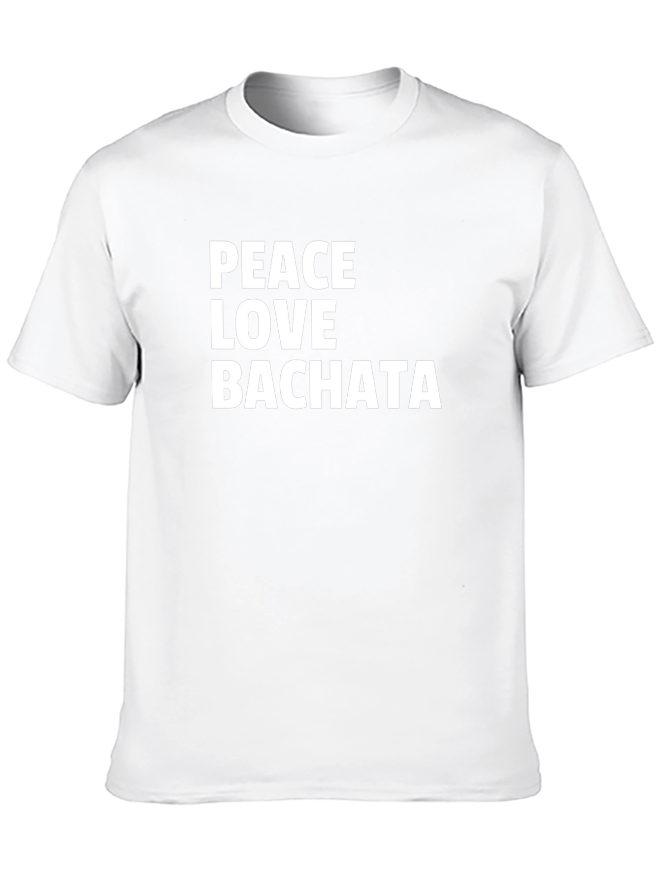 Peace Love Bachata Black Graphic Tee