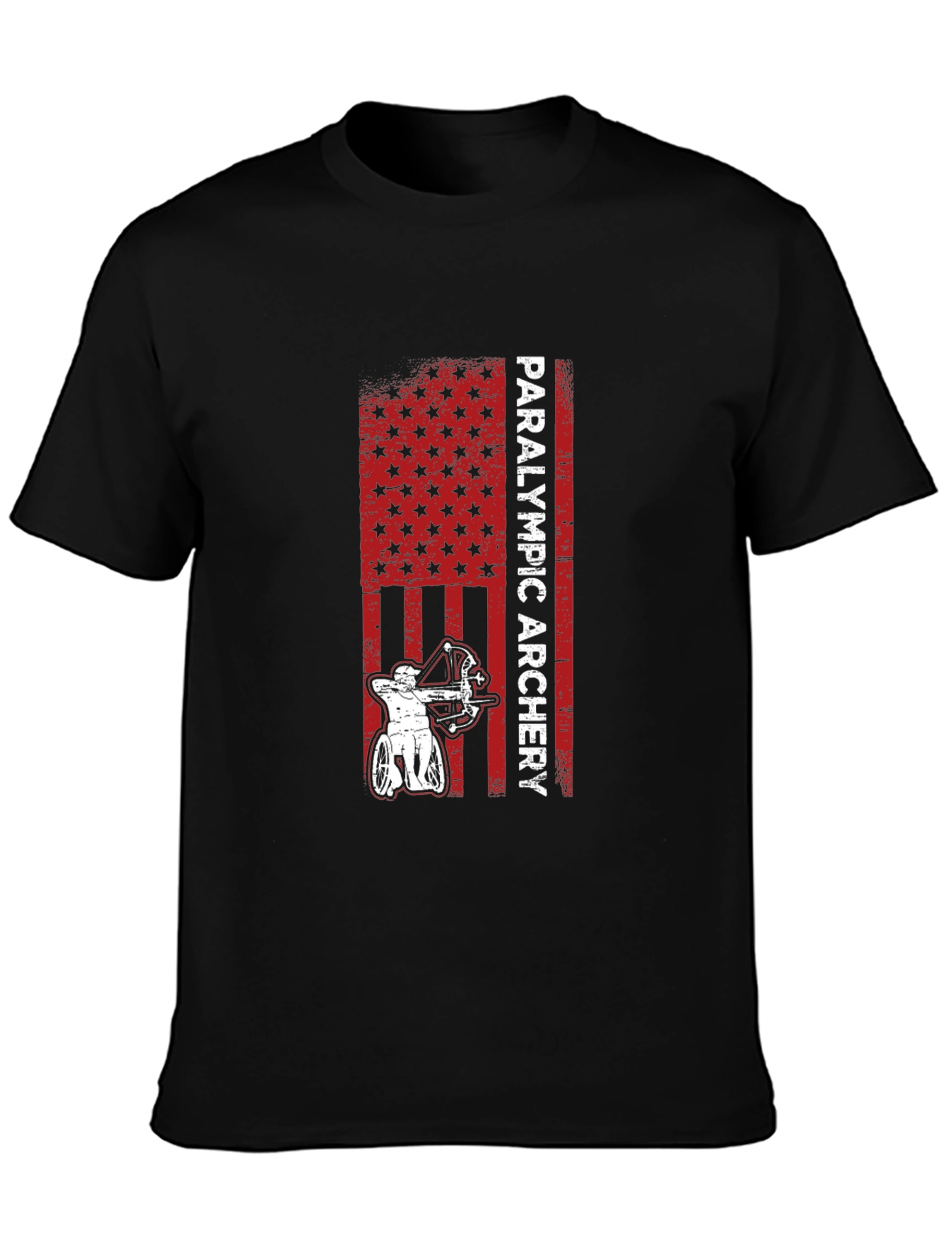 Paralympic Archery T-Shirt - Patriotic USA Design